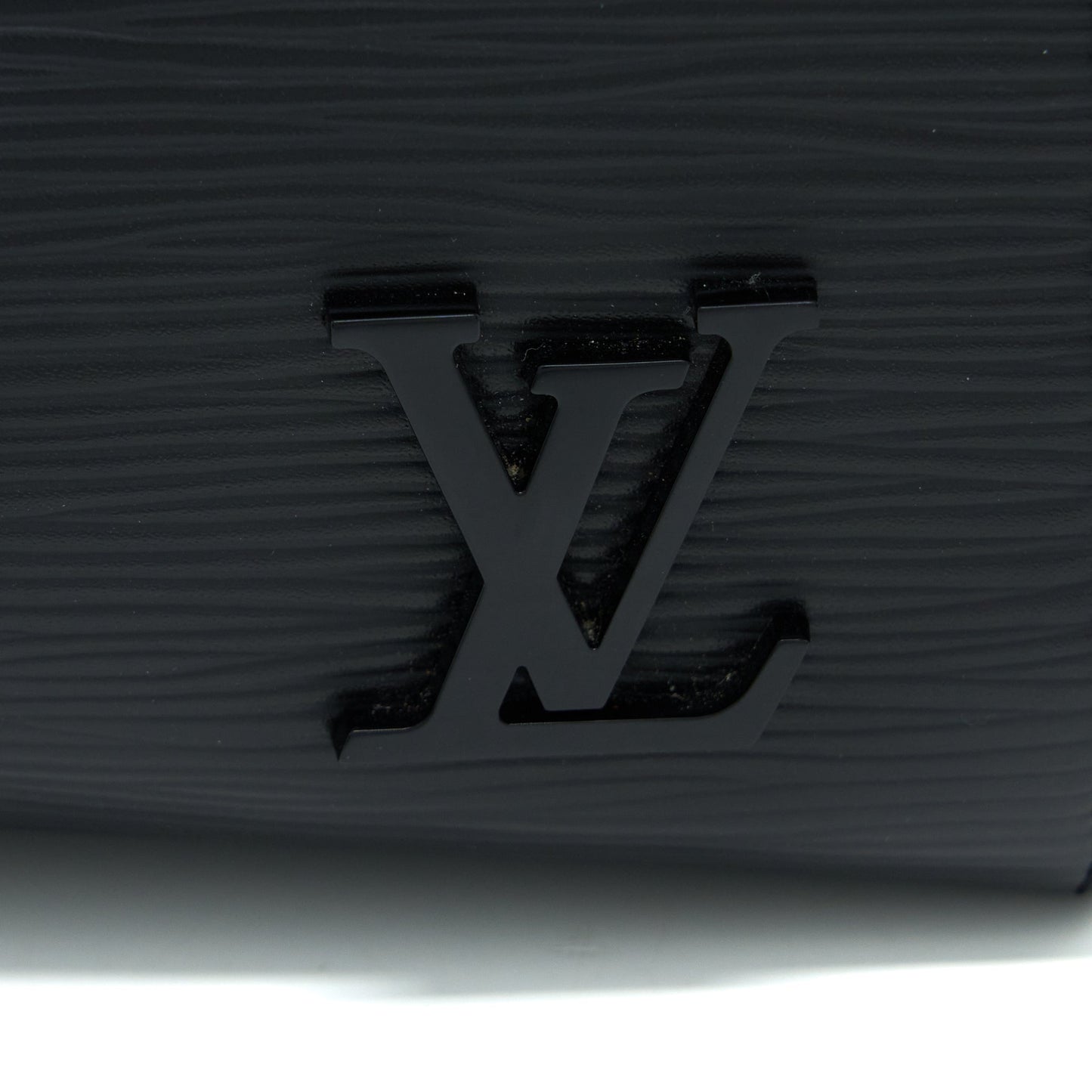 Louis Vuitton Cluny MM Epi Black SHW with Initial S.S