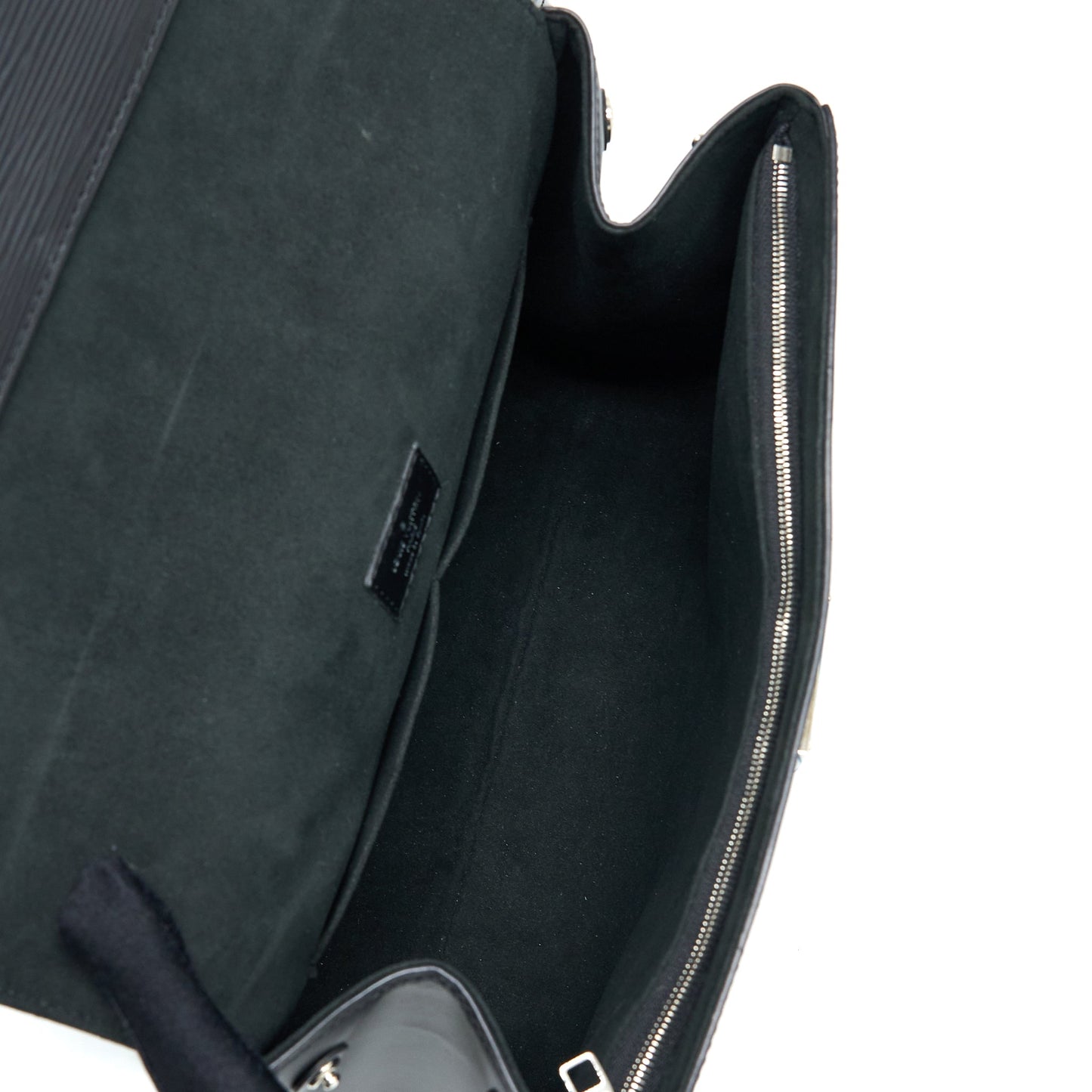 Louis Vuitton Cluny MM Epi Black SHW with Initial S.S