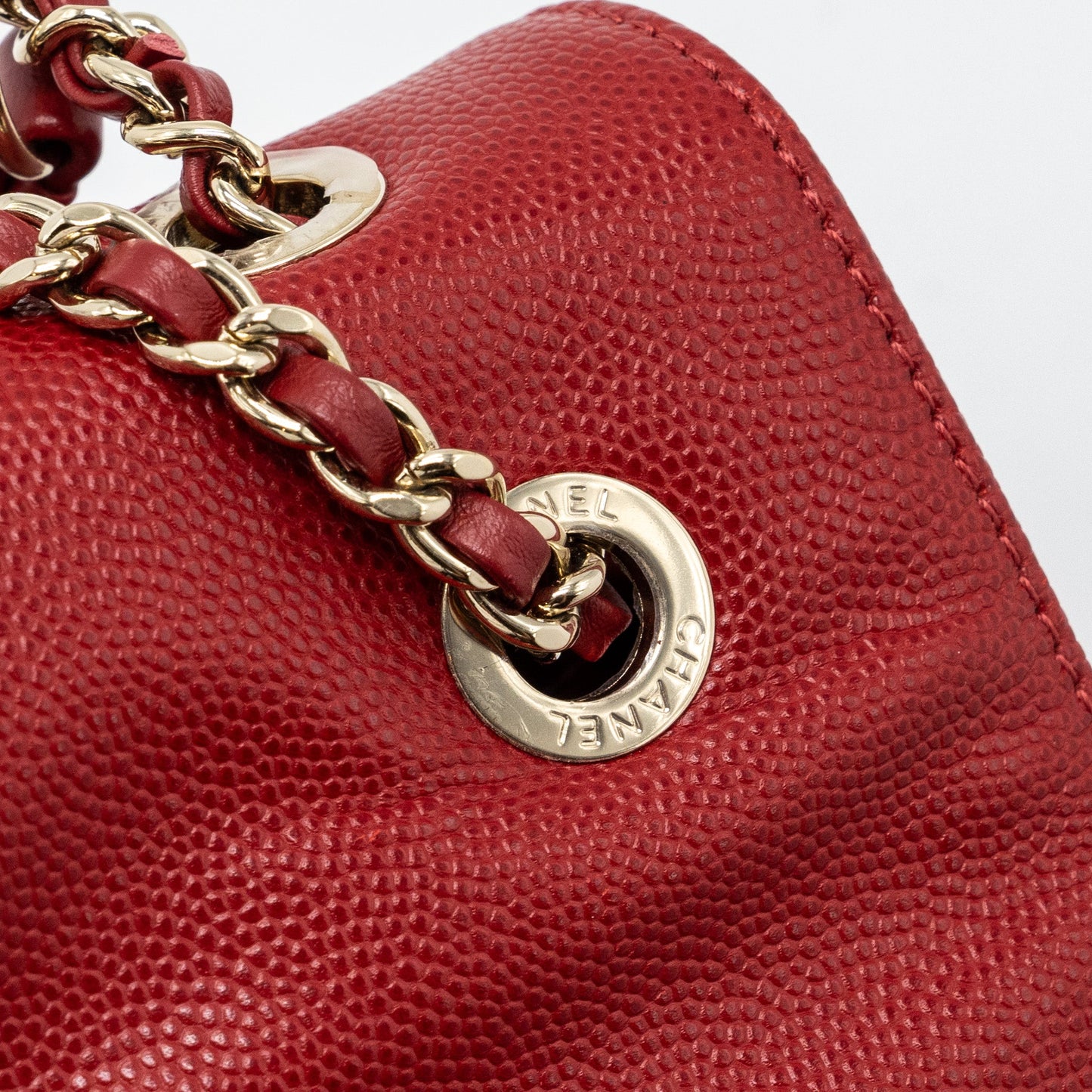 Chanel affinity backpack caviar red GHW