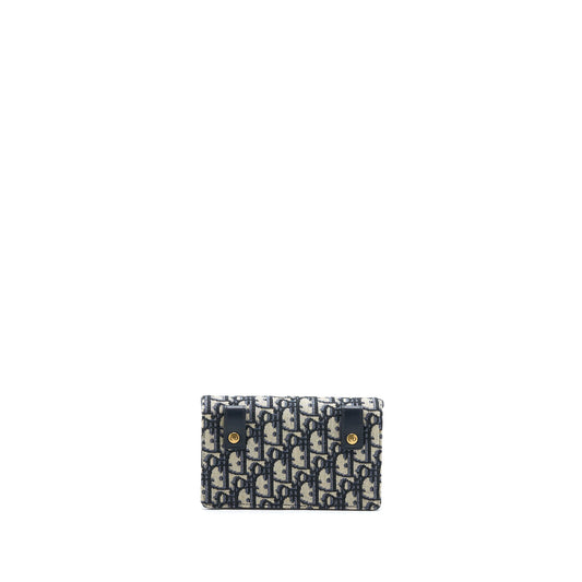 Dior Saddle Belt Pouch Oblique Blue GHW