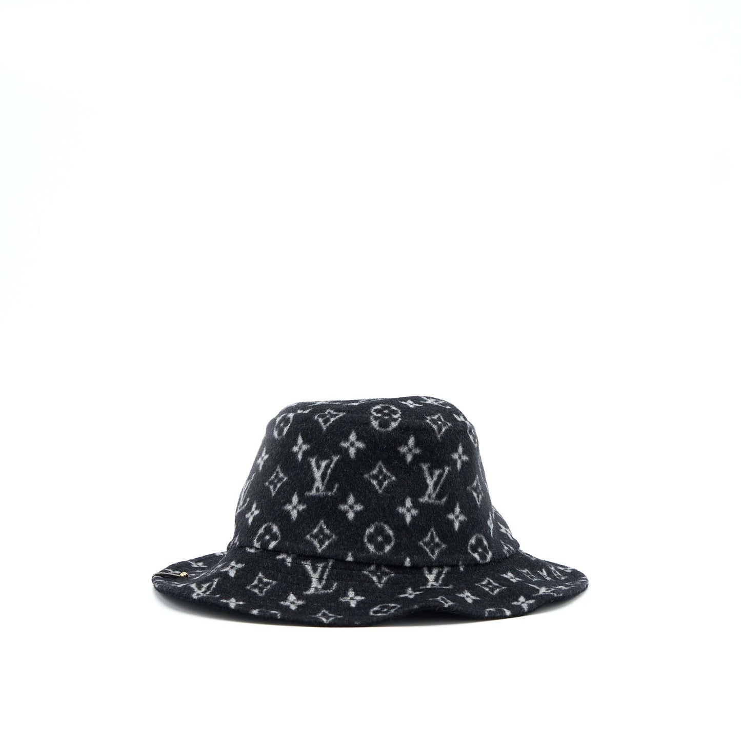 Louis Vuitton Bucket Hat Black/Grey/Noir Monogram