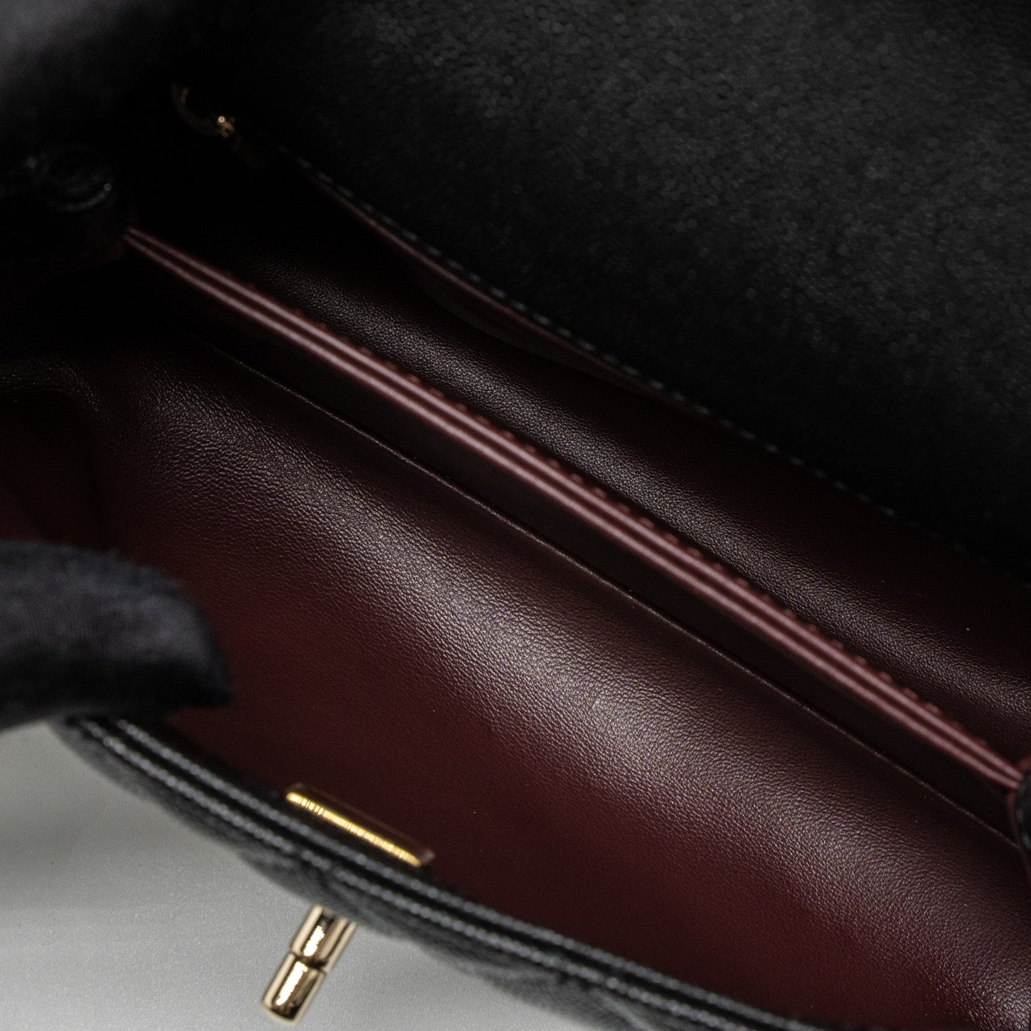 Chanel Small Coco Handle Caviar Black LGHW (Microchip)