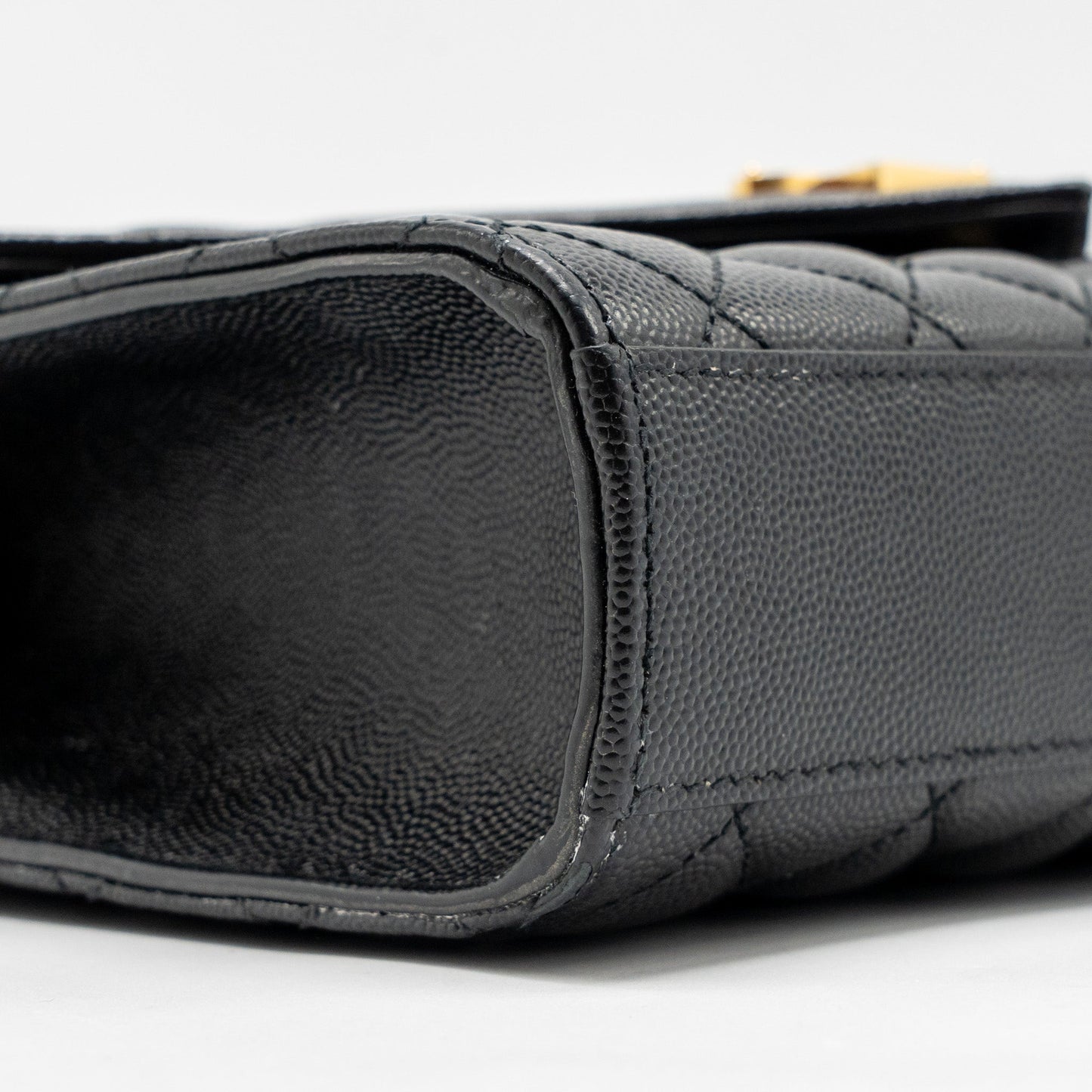 Saint Laurent/YSL Medium Envelope Bag Calfskin Black GHW