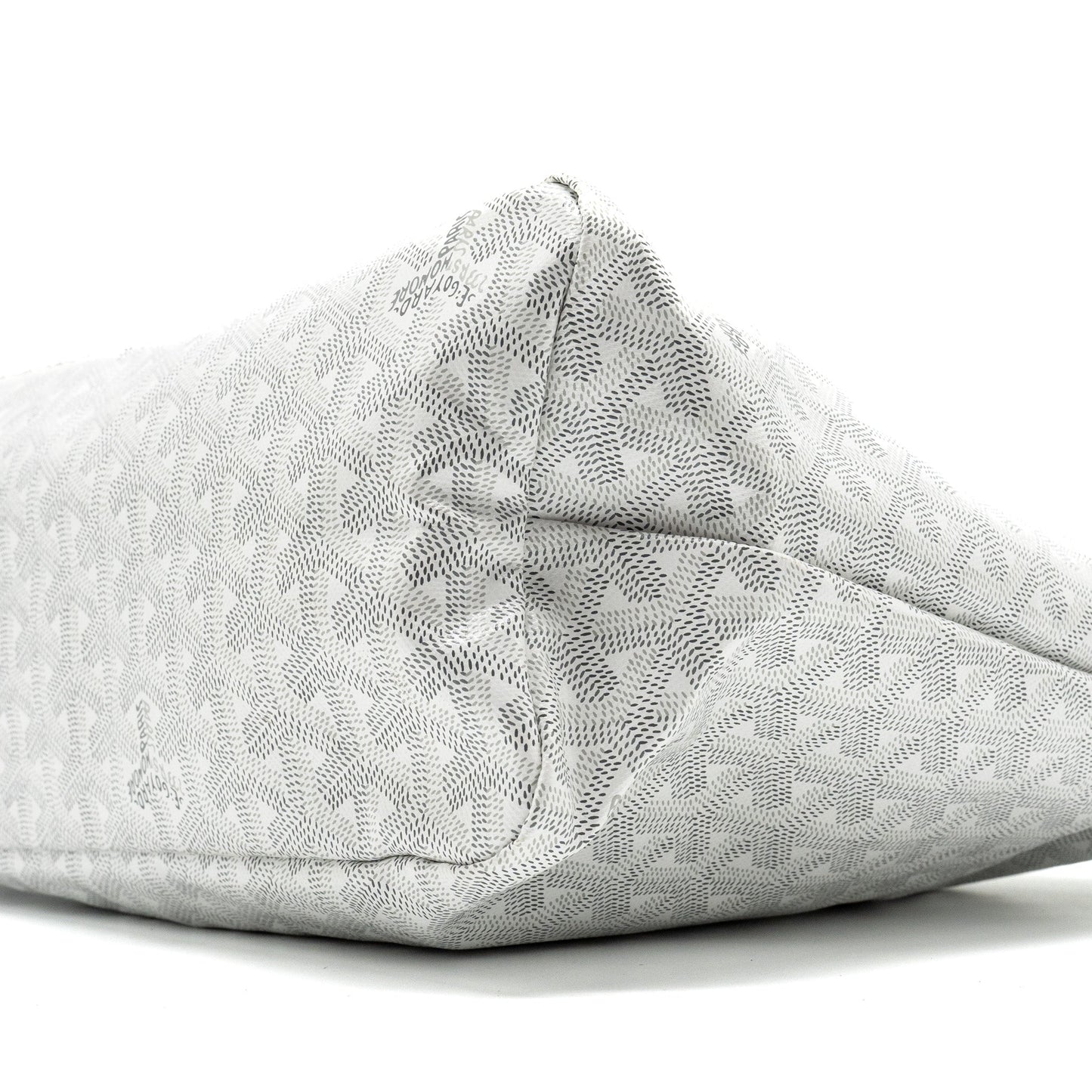 Goyard Boheme Hobo Bag Goyardline Canvas/Calfskin White SHW