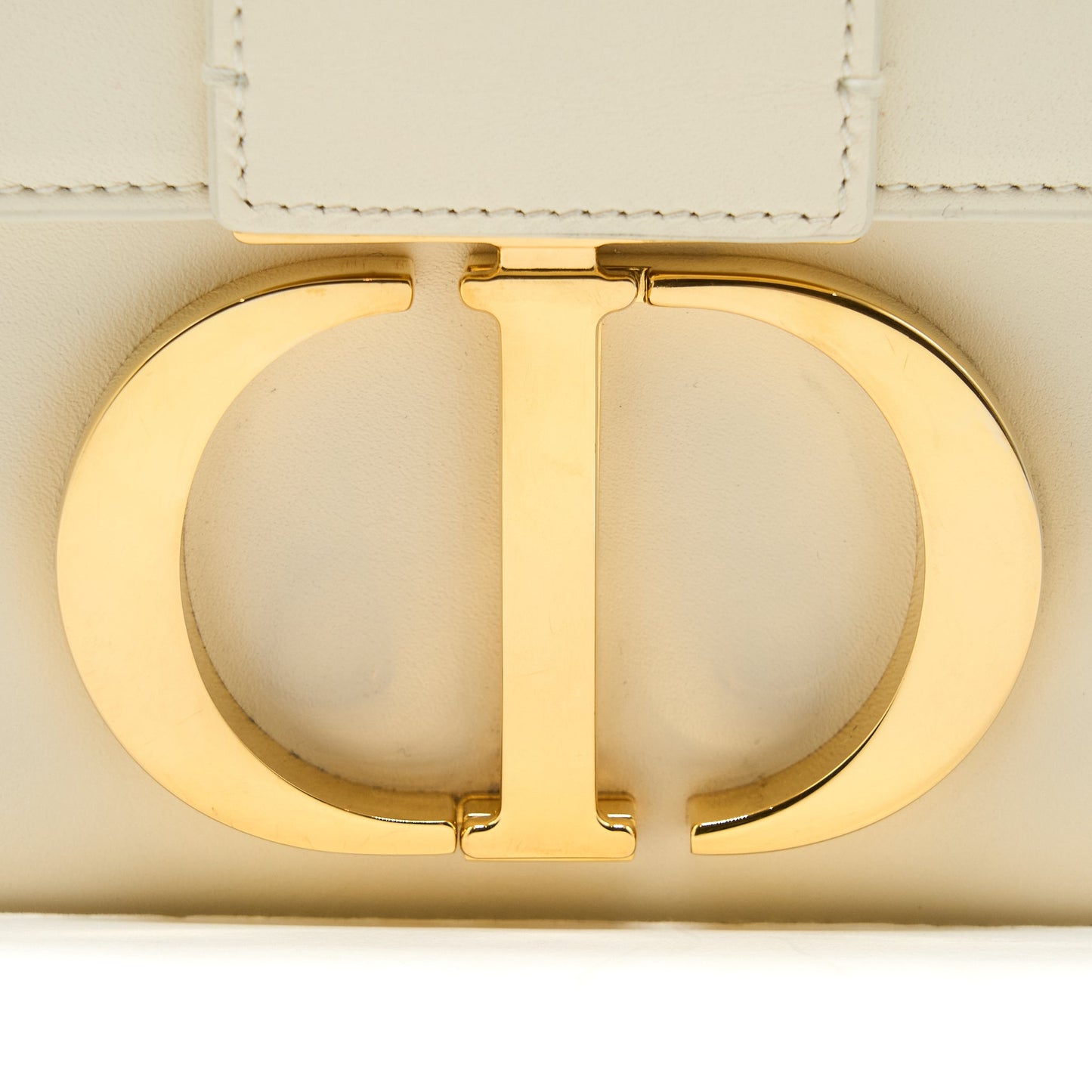 Dior Medium Montaigne 30 Bag White GHW
