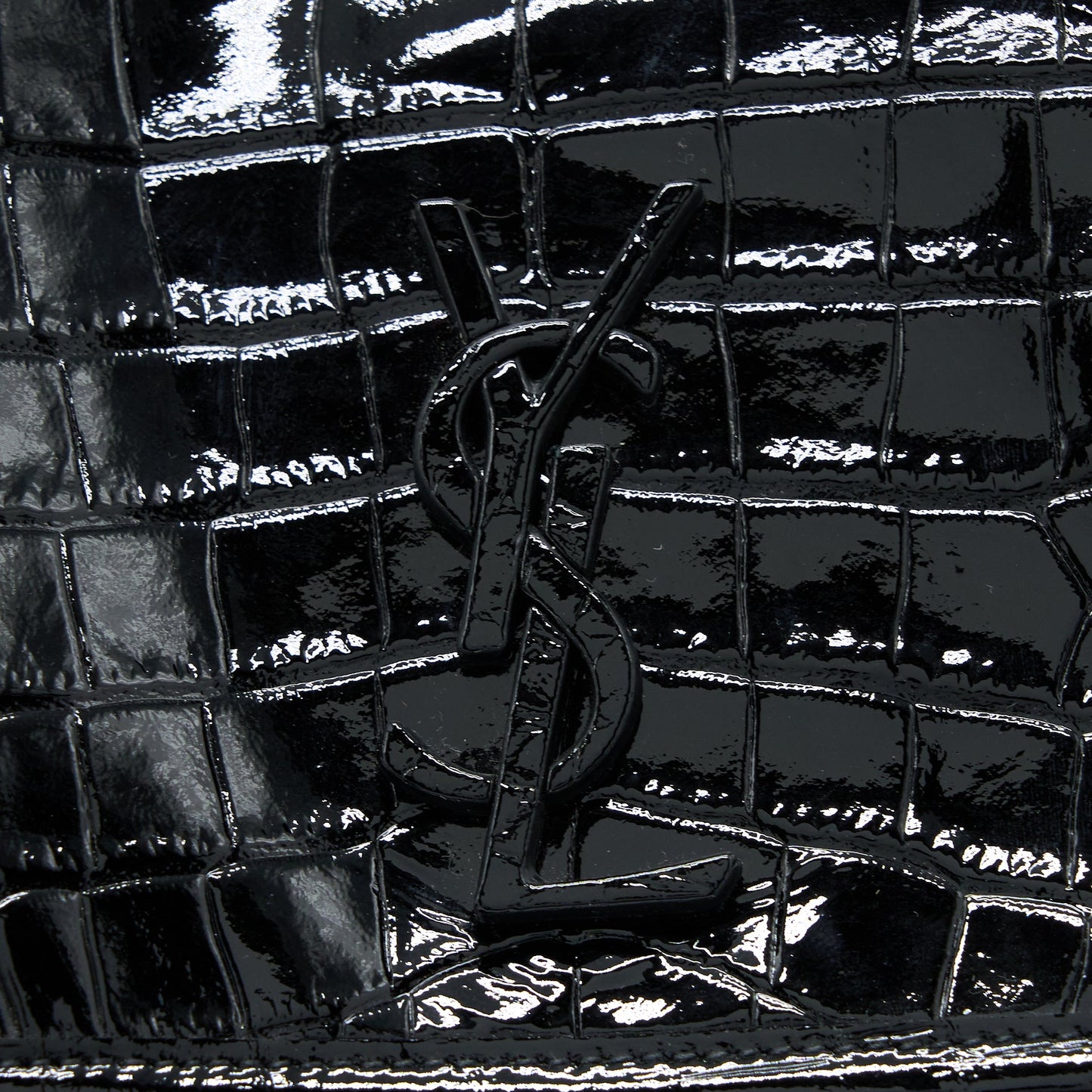Saint Laurent Medium Niki Chain Bag Patent Black SHW