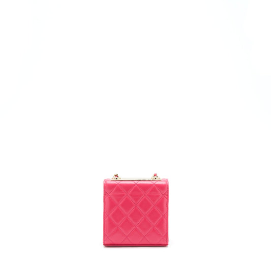 Chanel Mini Trendy CC Wallet On Chain Lambskin Pink LGHW