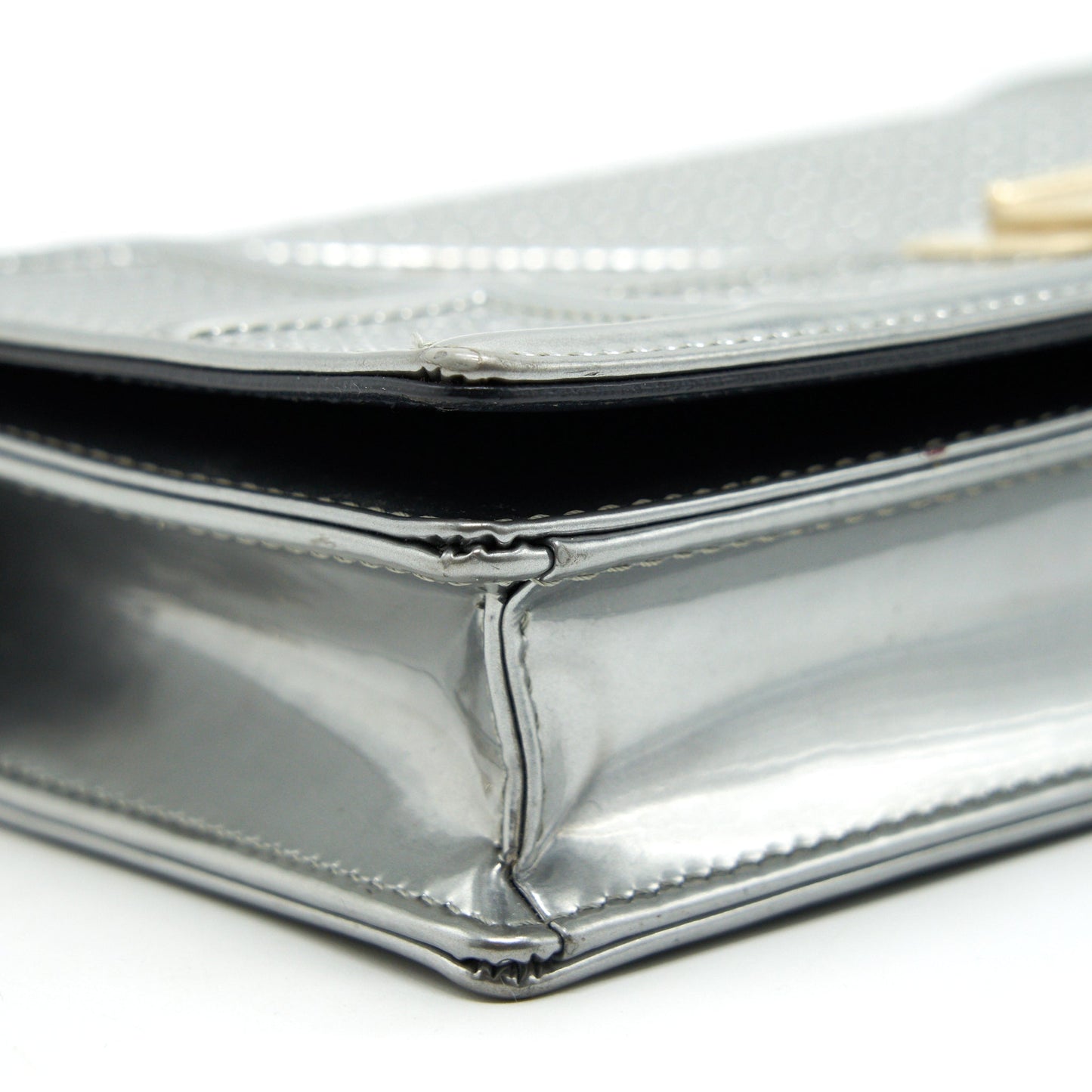 Dior Diorama Wallet on Chain Metallic Silver GHW