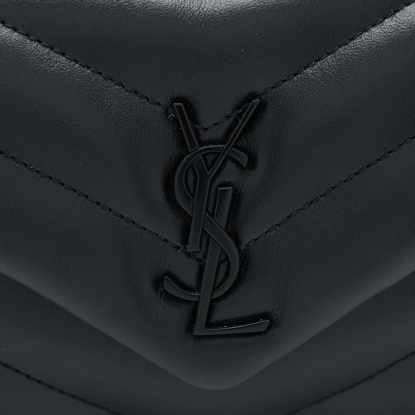 Saint Laurent Loulou Toy Strap Bag Calfskin Black With Black Hardware