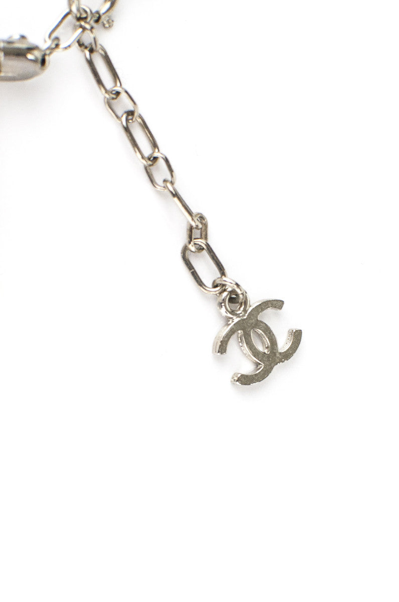 Chanel Silver & Pearl Sunray Solar Bracelet