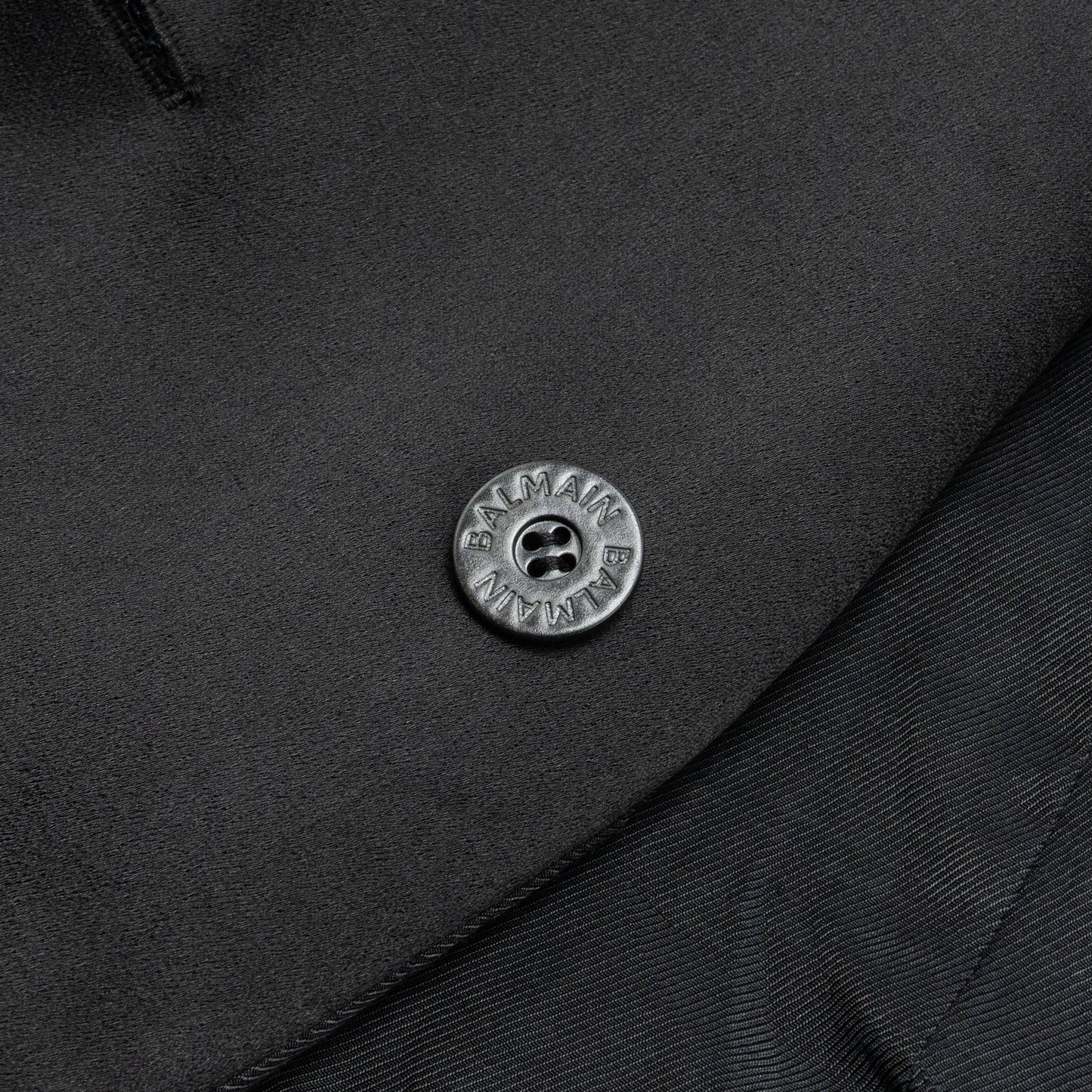 Balmain size 34 classic wool jacket black with gold button