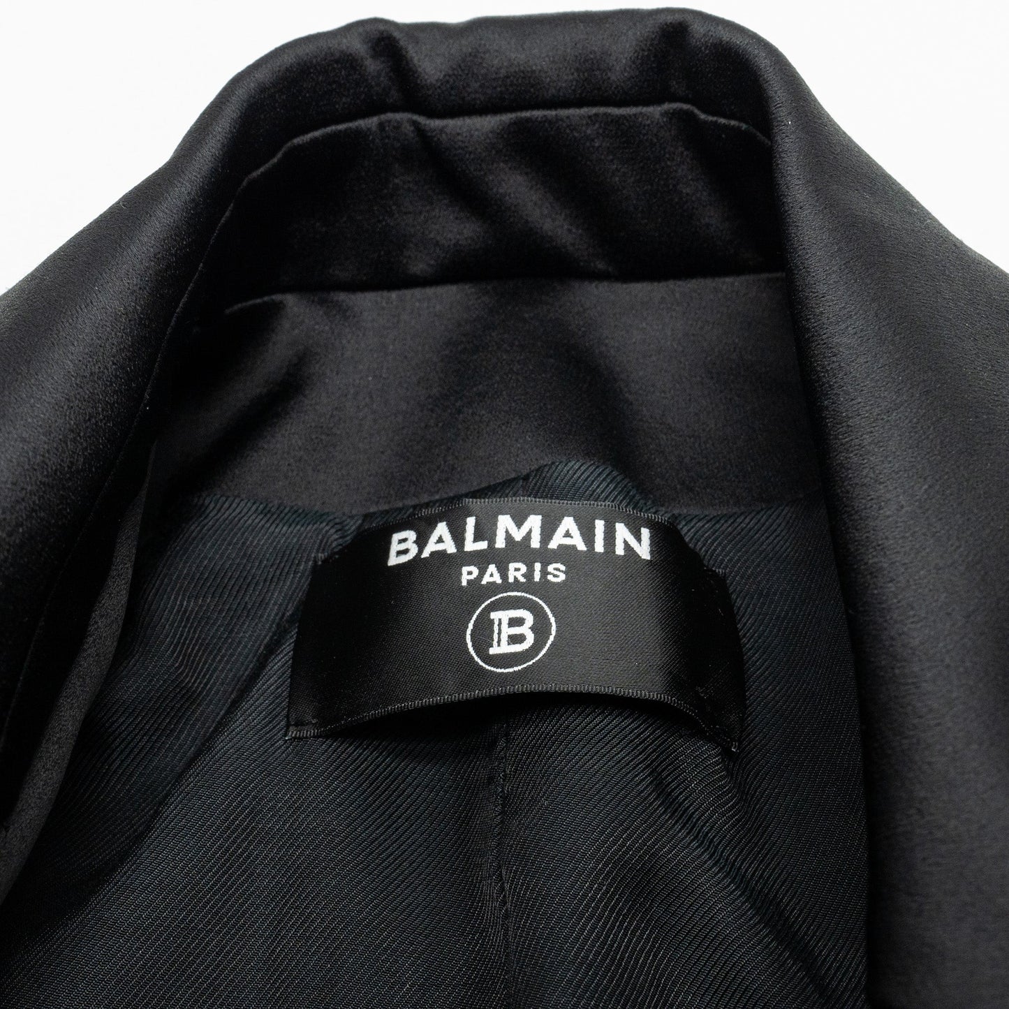 Balmain size 34 classic wool jacket black with gold button