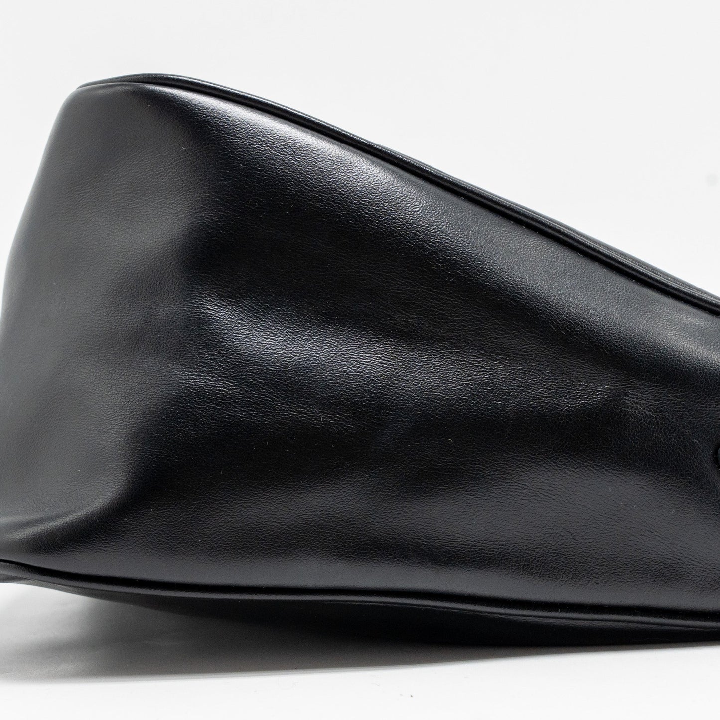 Prada triangle shoulder bag leather black SHW