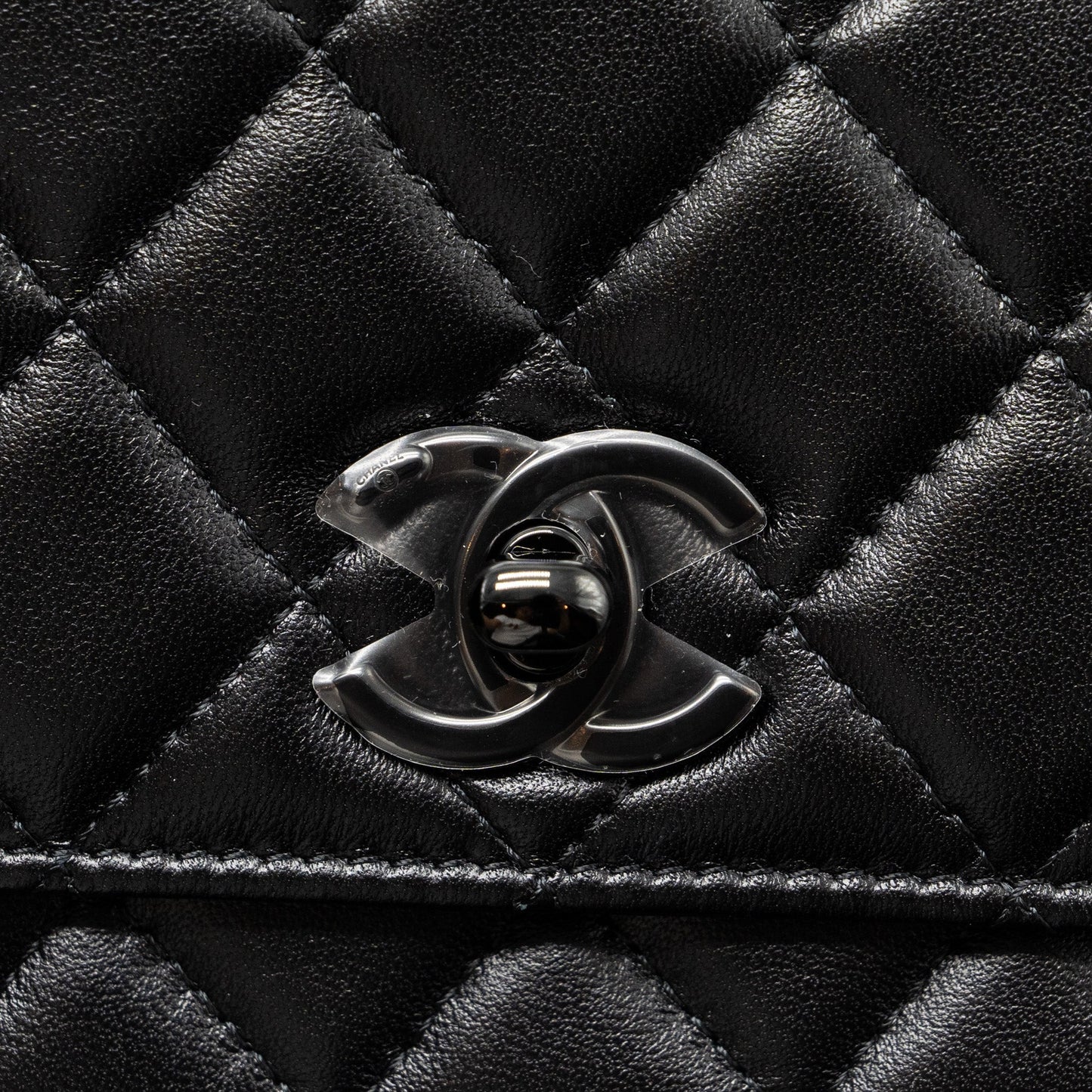 Chanel Trendy CC Wallet On Chain Lambskin Black With Black Hardware (Microchip)