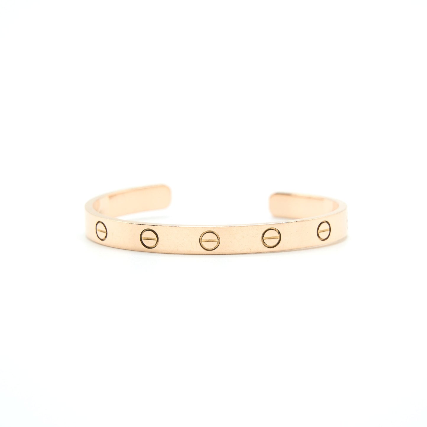 Cartier Size 16 Love Bracelet Rose Gold