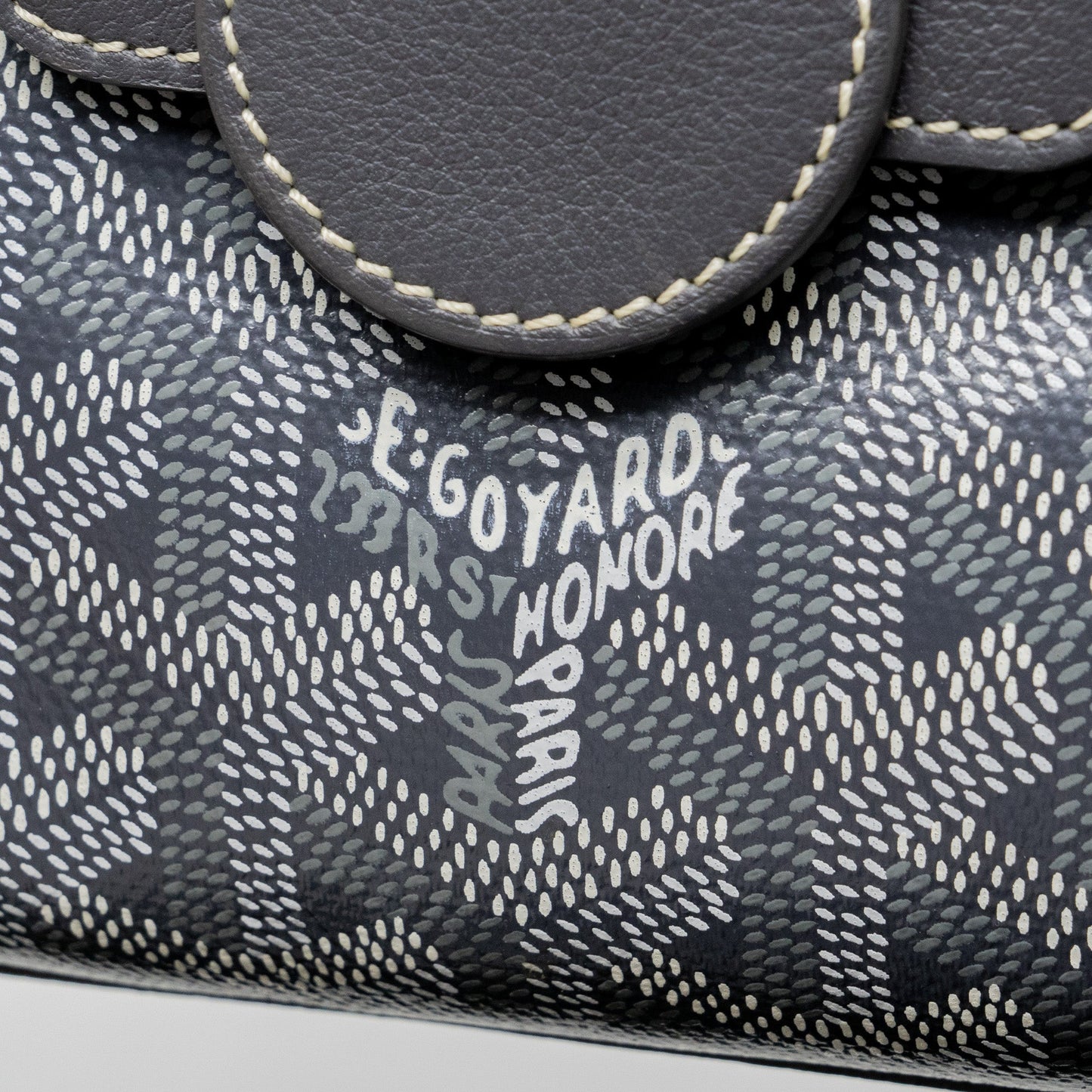 Goyard Mini Saigon Bag Goyardine Canvas Grey SHW