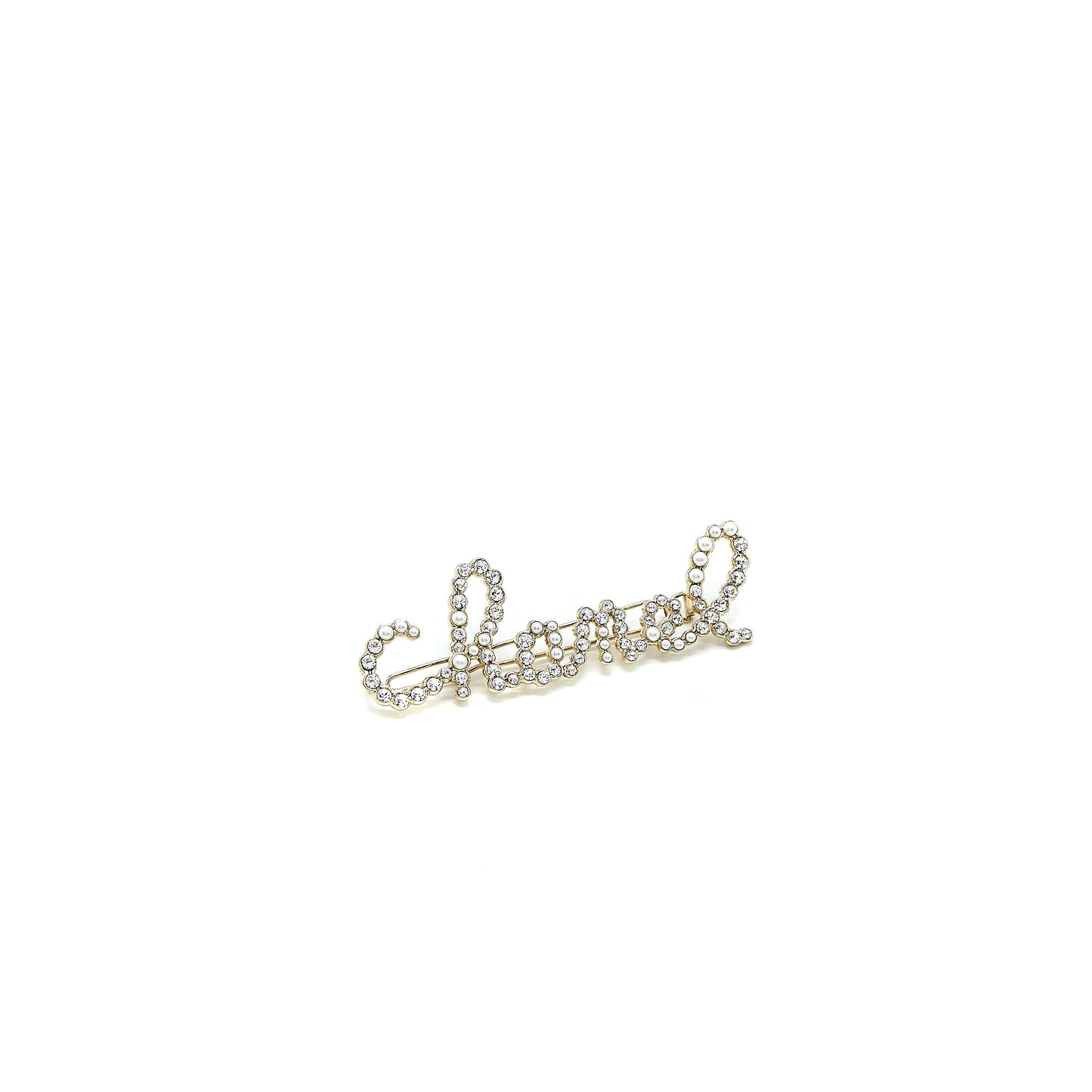 Chanel Pearl and Crystal Hair Clip