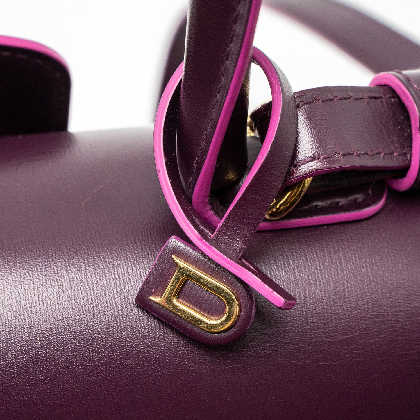Delvaux Mini Brilliant Box Calfskin Purple GHW