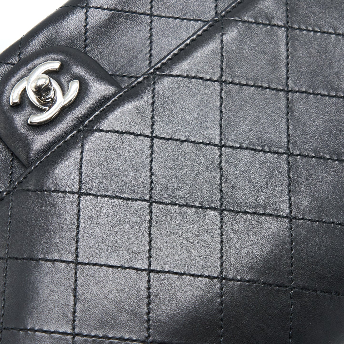 Chanel Quilted Flap Bag Lambskin Black SHW