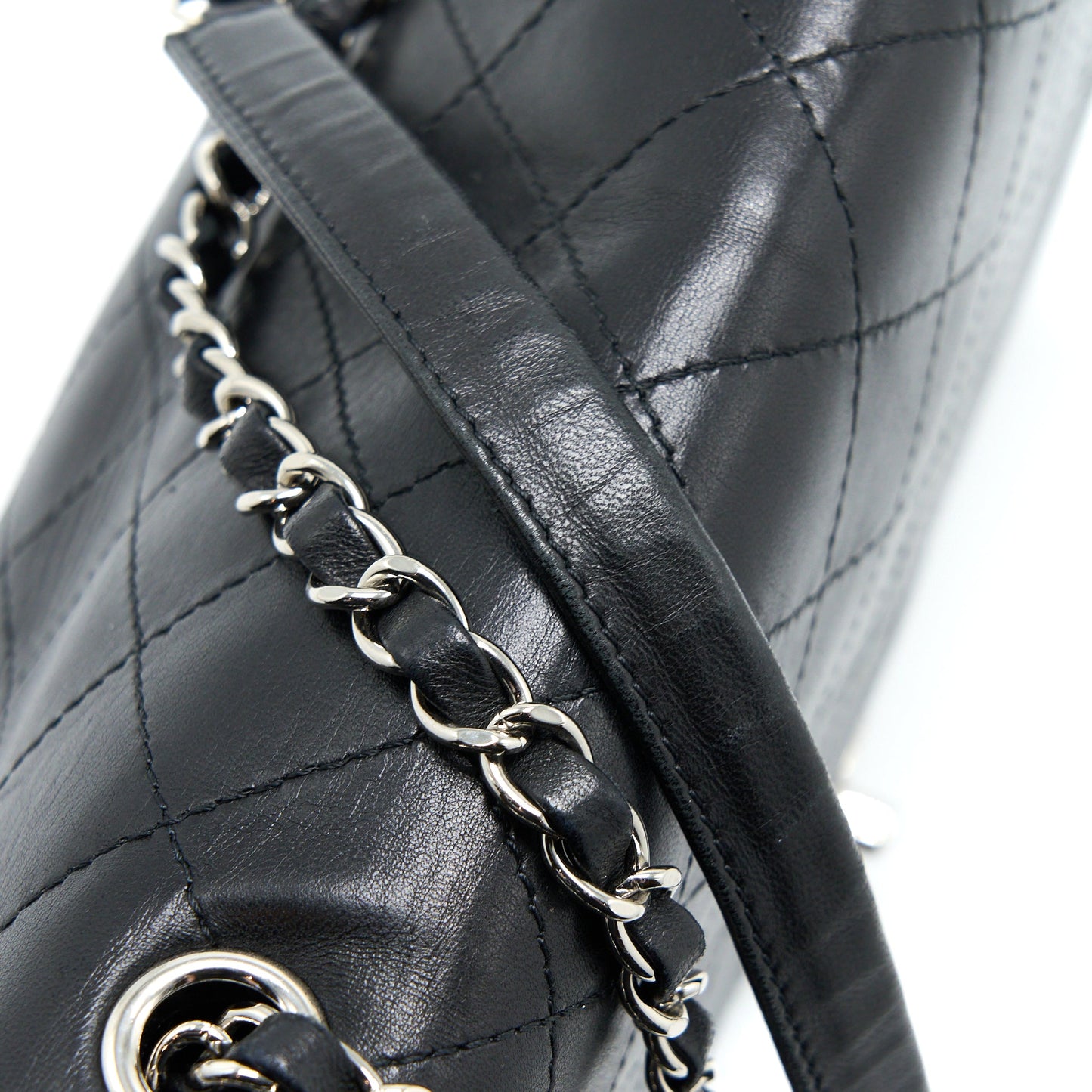 Chanel Quilted Flap Bag Lambskin Black SHW