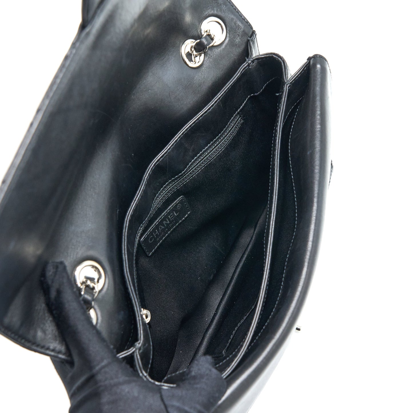Chanel Quilted Flap Bag Lambskin Black SHW