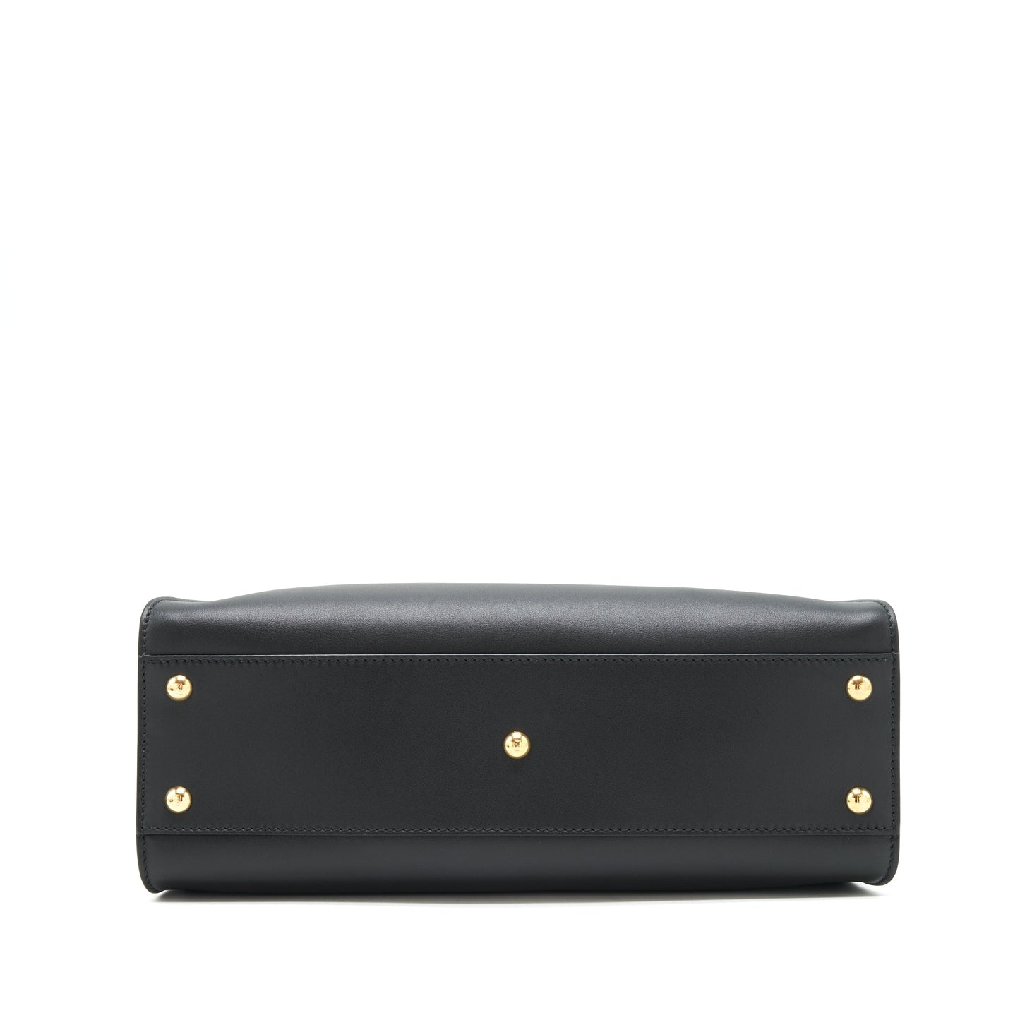 Fendi Medium Peekaboo Black Calfskin with Black/GHW