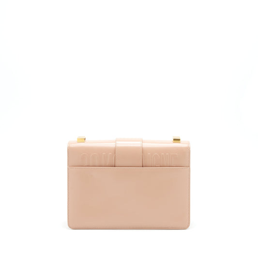 Dior Montaigne 24 Medium Flap Bag Beige Pink with GHW