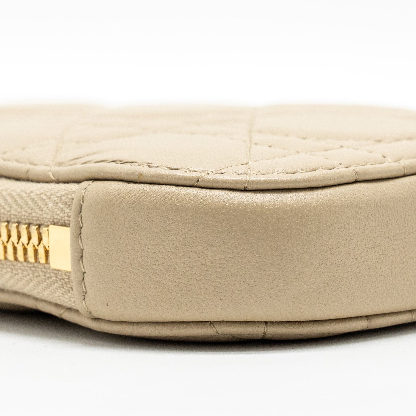 DIOR Lady Dior Call'in Dior Phone Holder Cannage Lambskin Beige GHW