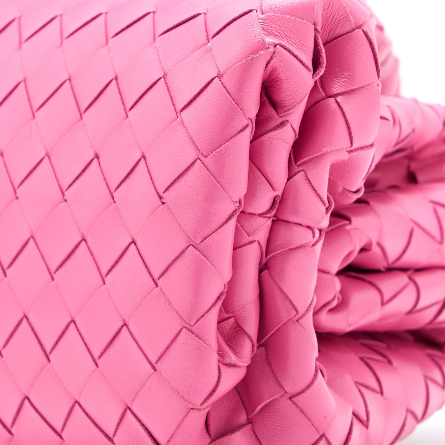 Bottega Veneta Clutch Interccato Pink
