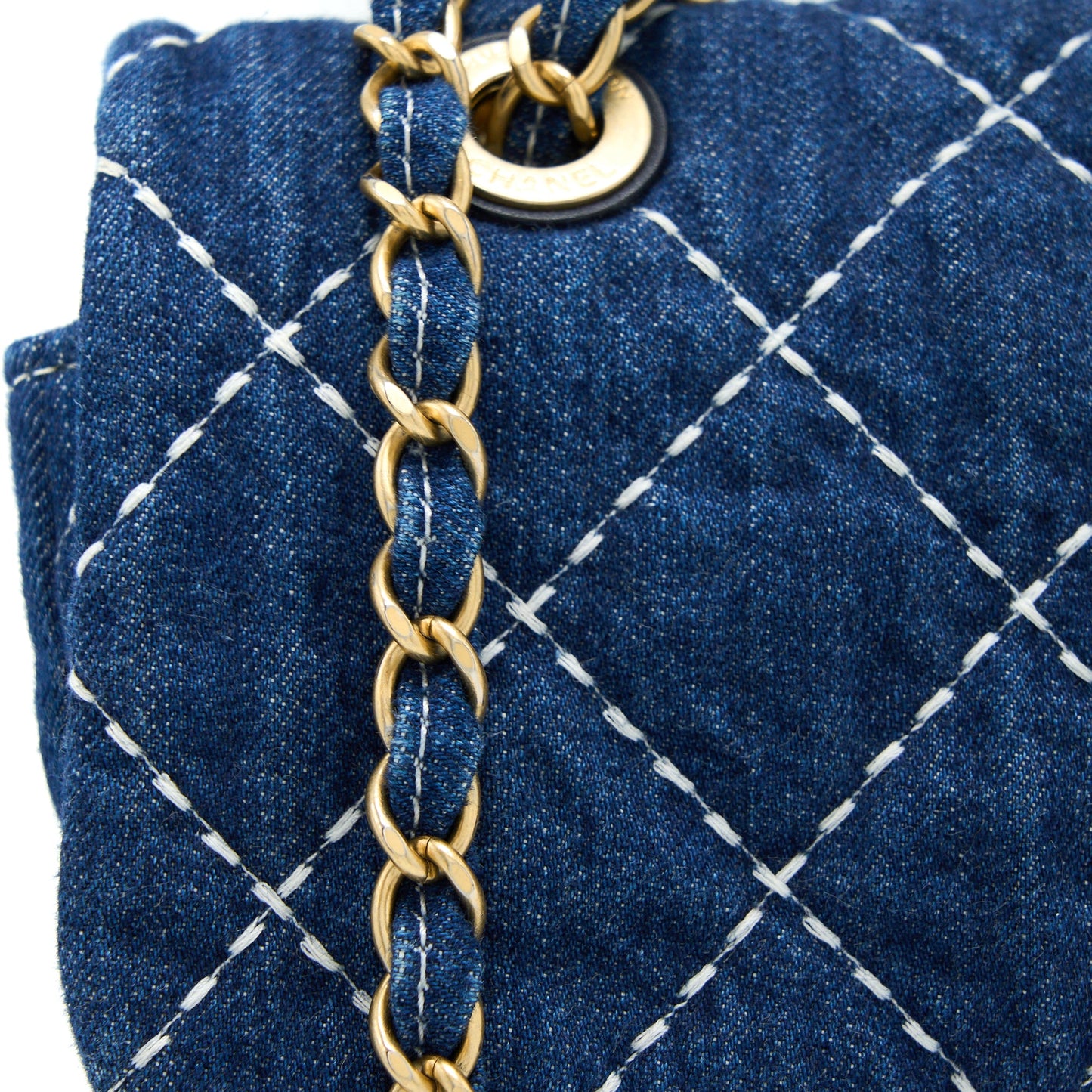 Chanel Denim Flap Bag GHW