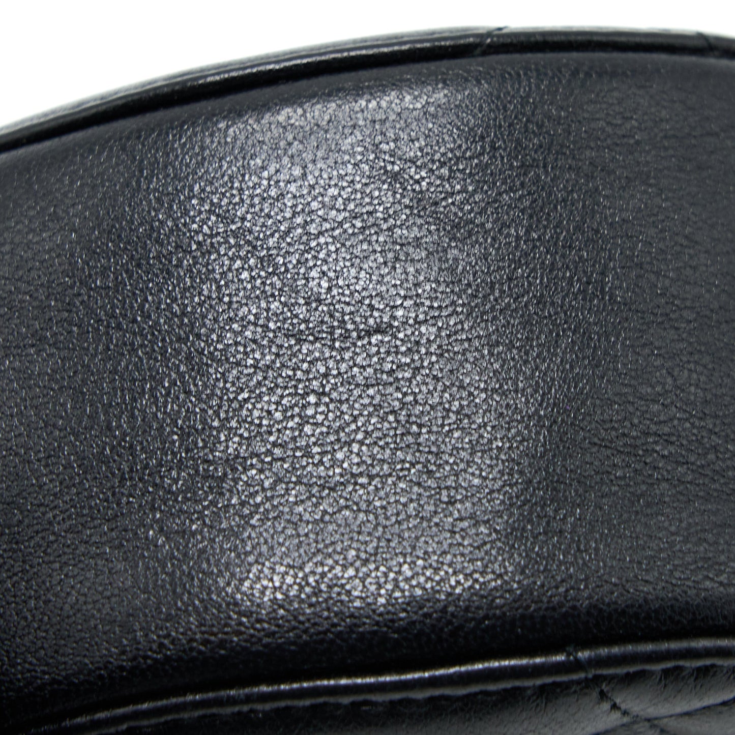 Chanel 19 Round Clutch With Chain Goatskin Black Multicolour Hardware