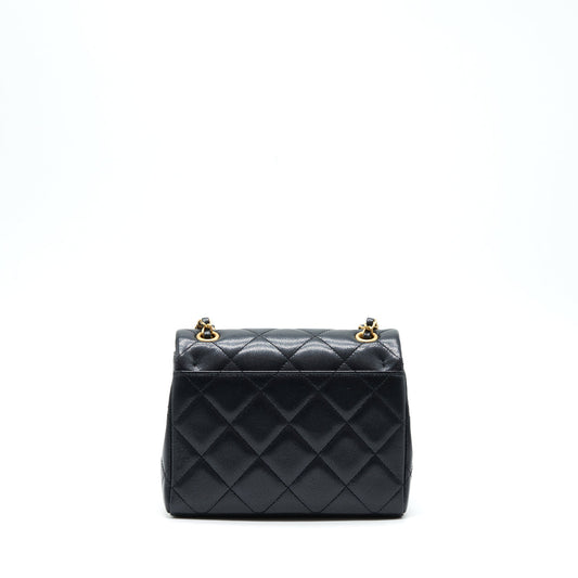 Chanel 22P New Square Flap Bag Caviar Black GHW