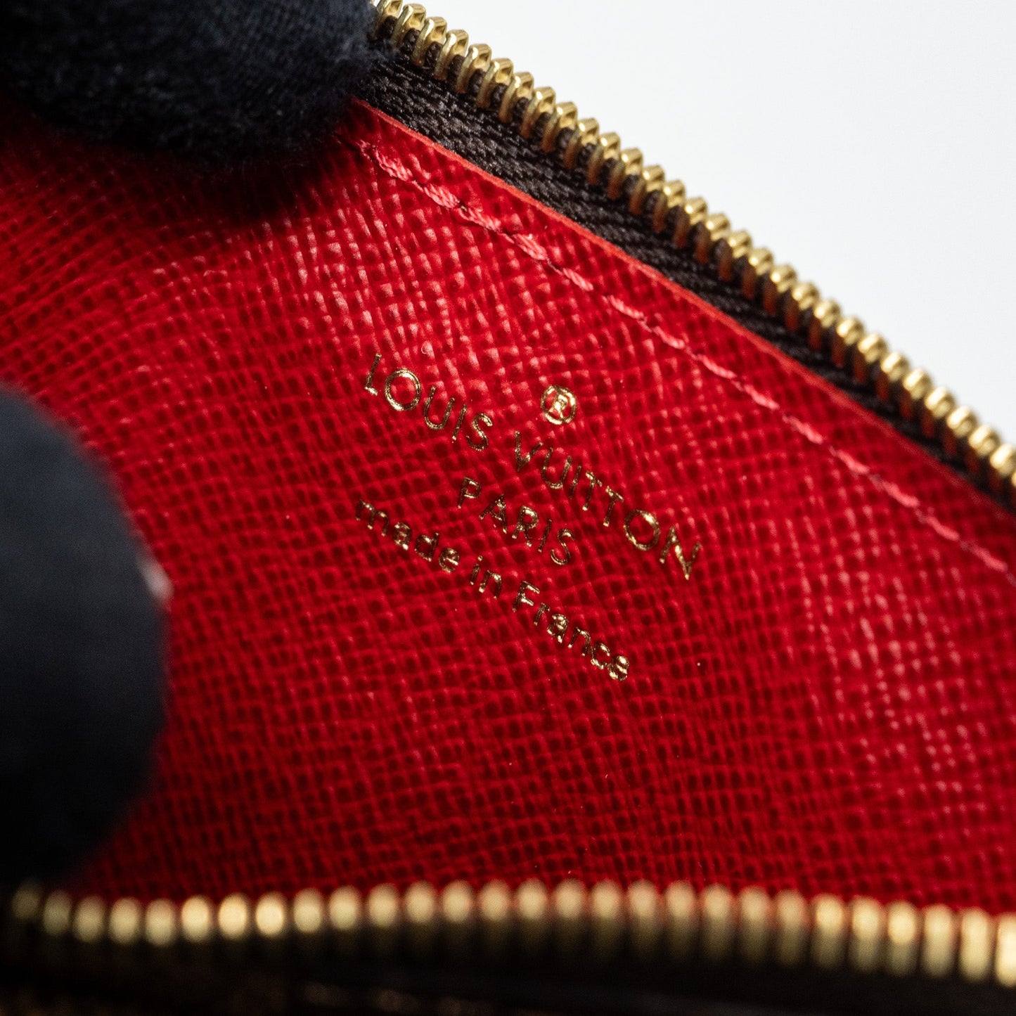Louis Vuitton Card Holder Recto Verso Damier Ebene/ Red GHW (New Version)