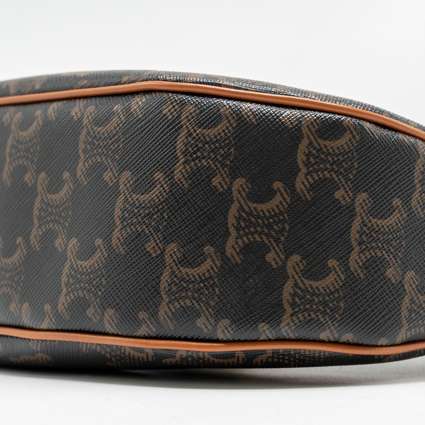 CELINE AVA Bag Triomphe Canvas / Calfskin Tan GHW