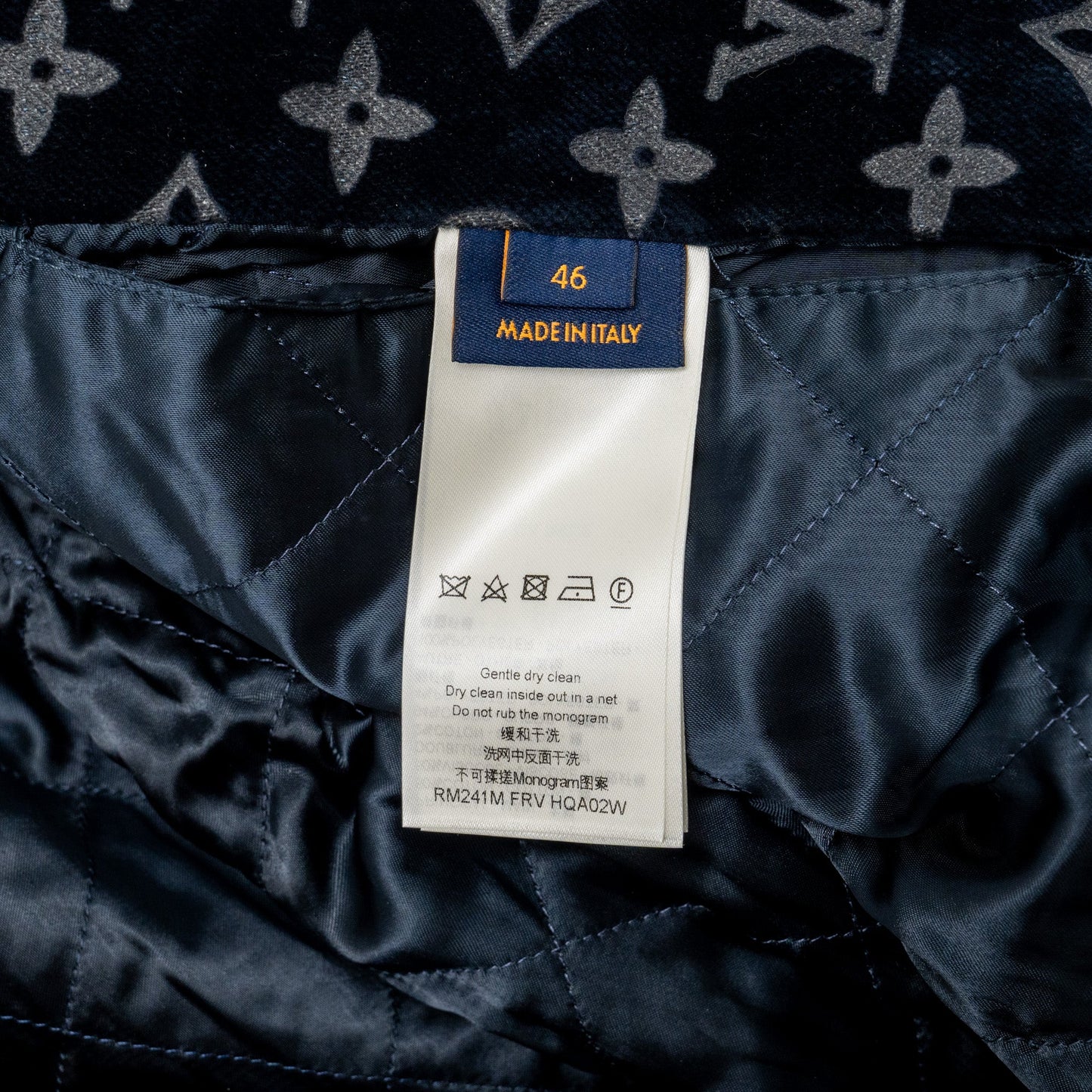 Louis Vuitton x Pharrell Size 46 Jacket Monogram Bleached Denim Multicoloured