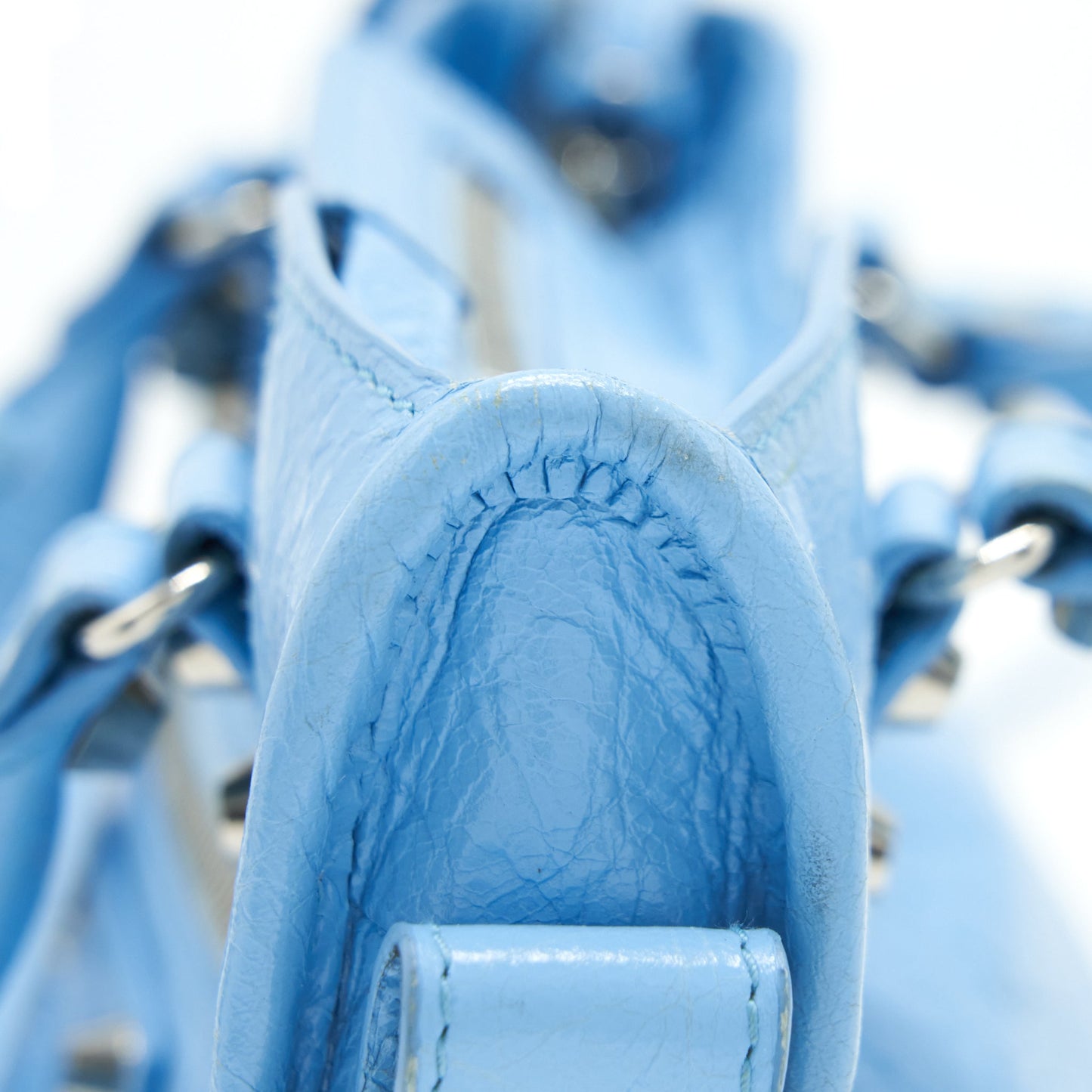 Balenciaga Mini City Bag Light Blue SHW