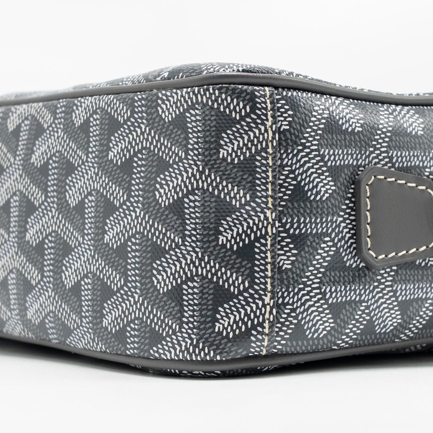 Goyard Cap Vert PM Crossbody Bag Goyardine Canvas/Leather Grey SHW