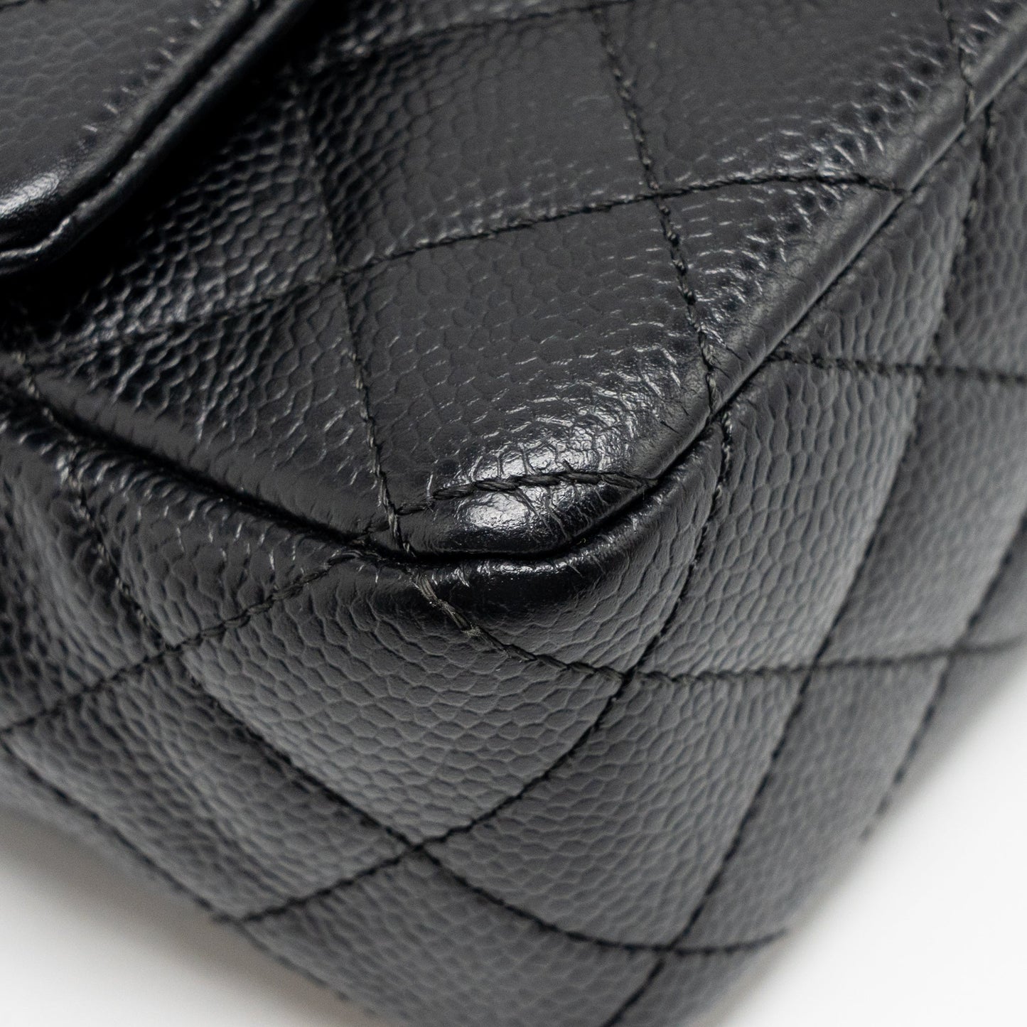 Chanel Mini Rectangular Flap Bag Caviar Black GHW