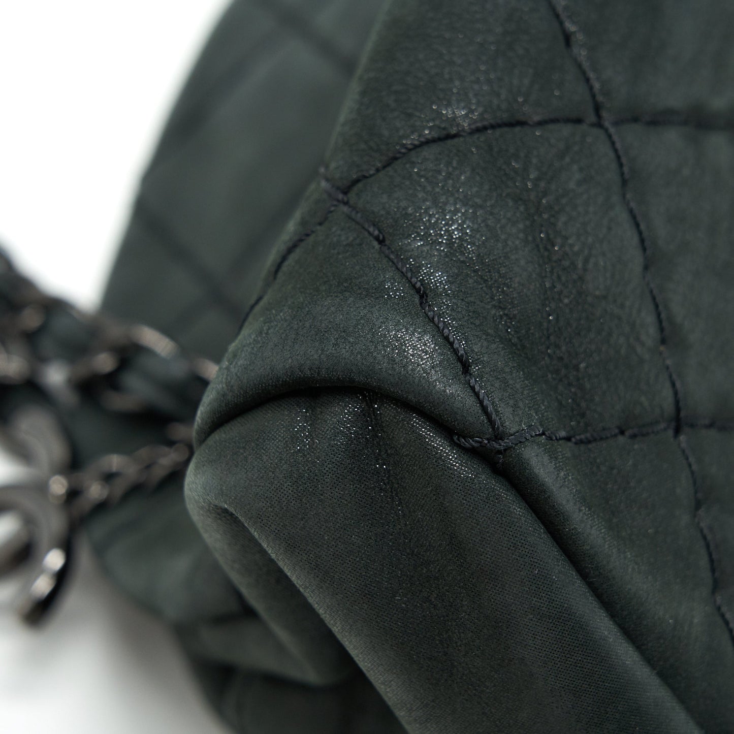 CHANEL JUST MADEMOISELLE BOWLING BAG QUILTED LEATHER IN BLACK BHW