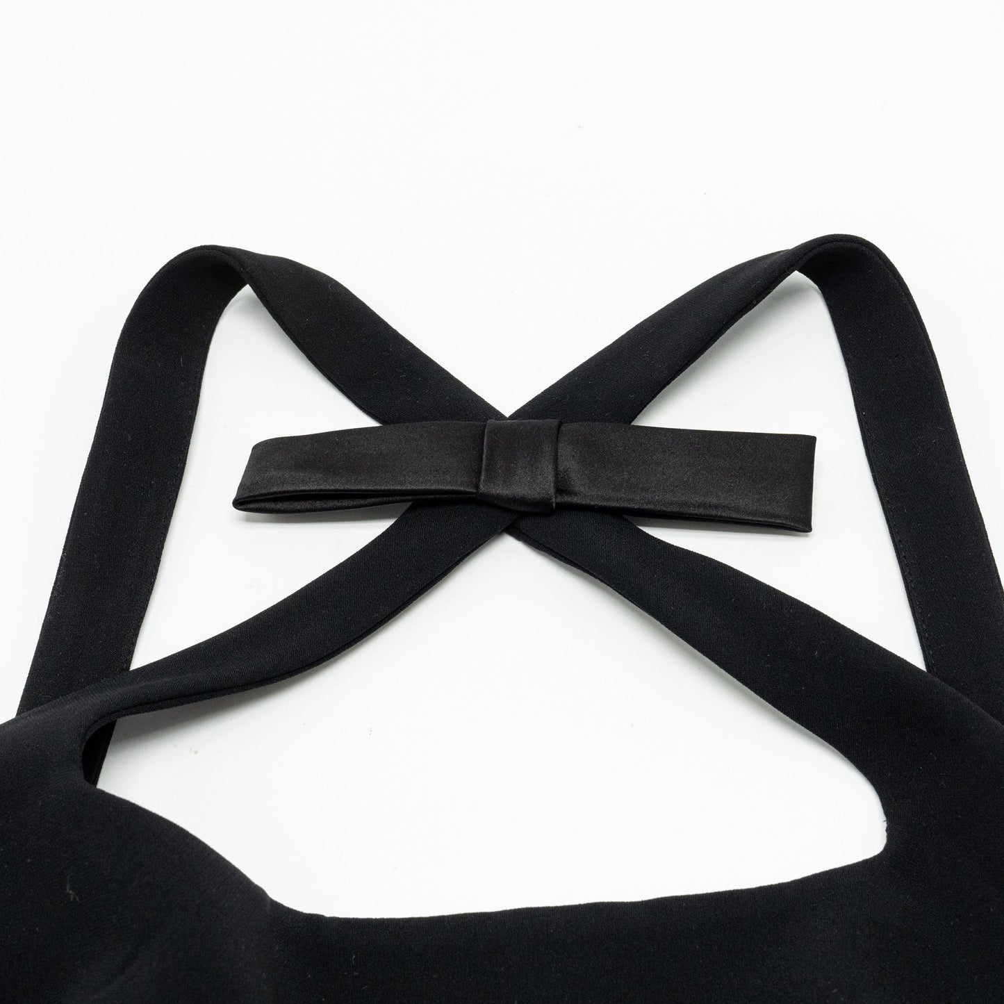 MIU MIU Size 36 Faille Cady Dress Polyester Black