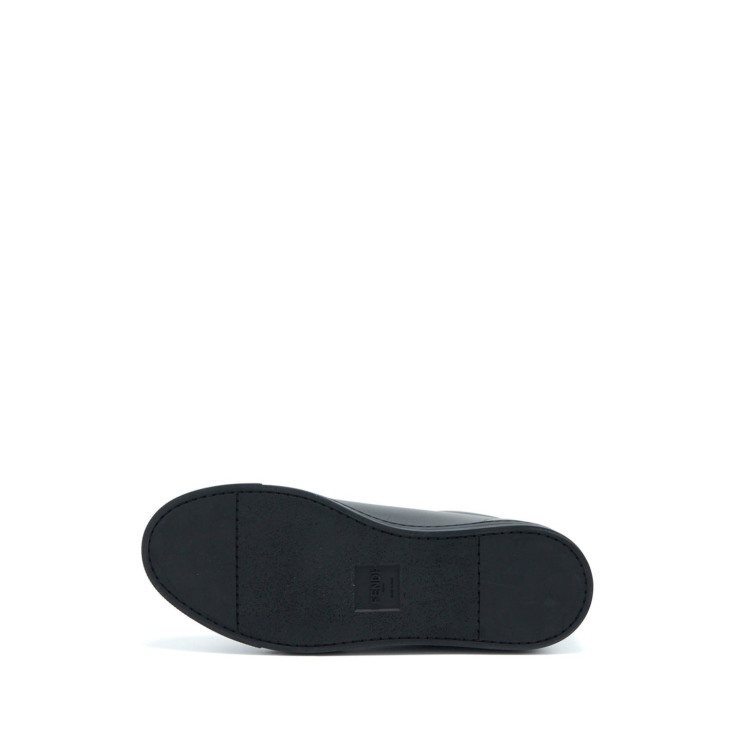 Fendi Size 5 Monster Sneaker Calfskin Black
