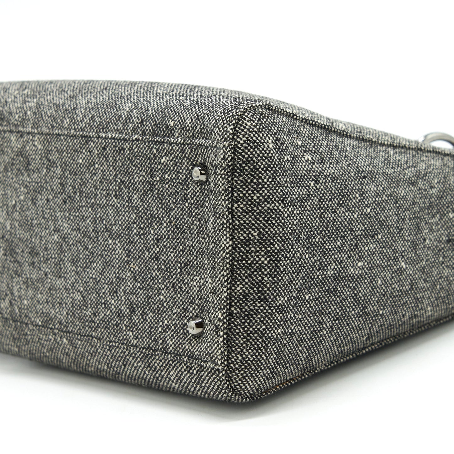 Dior Lady Dior Medium Fabric Dark Grey SHW