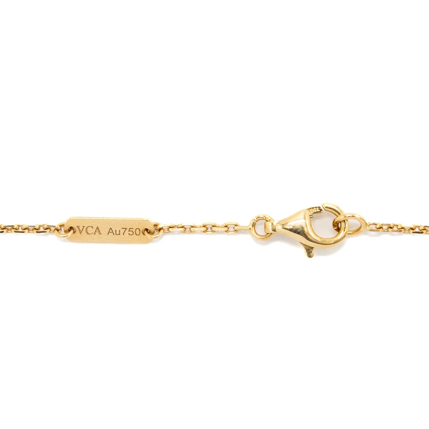 Van cleef and arpels vintage Alhambra pendant 18K yellow gold / carnelian