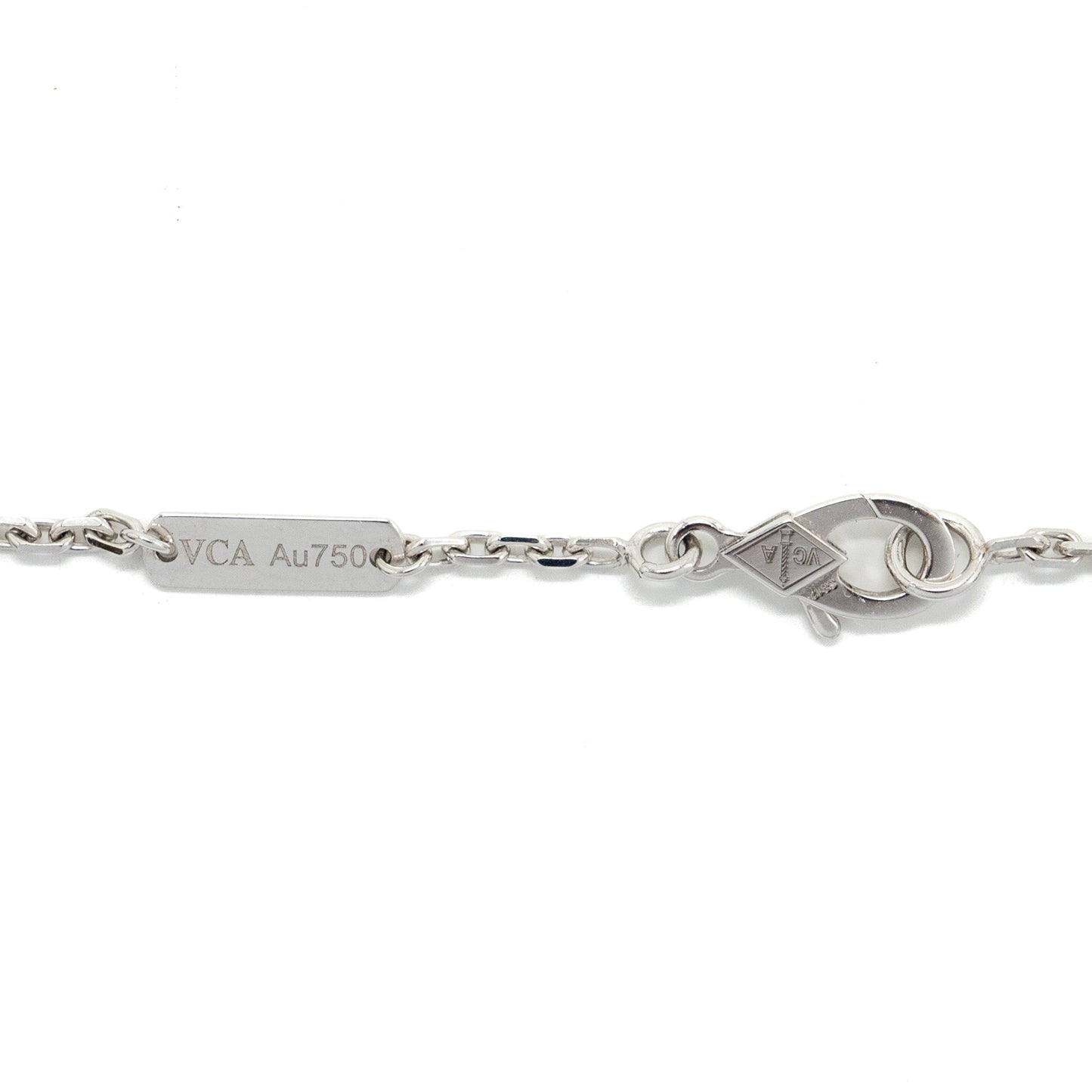 Van cleef and arpels magic Alhambra pendant 18k white gold / mother of pearl