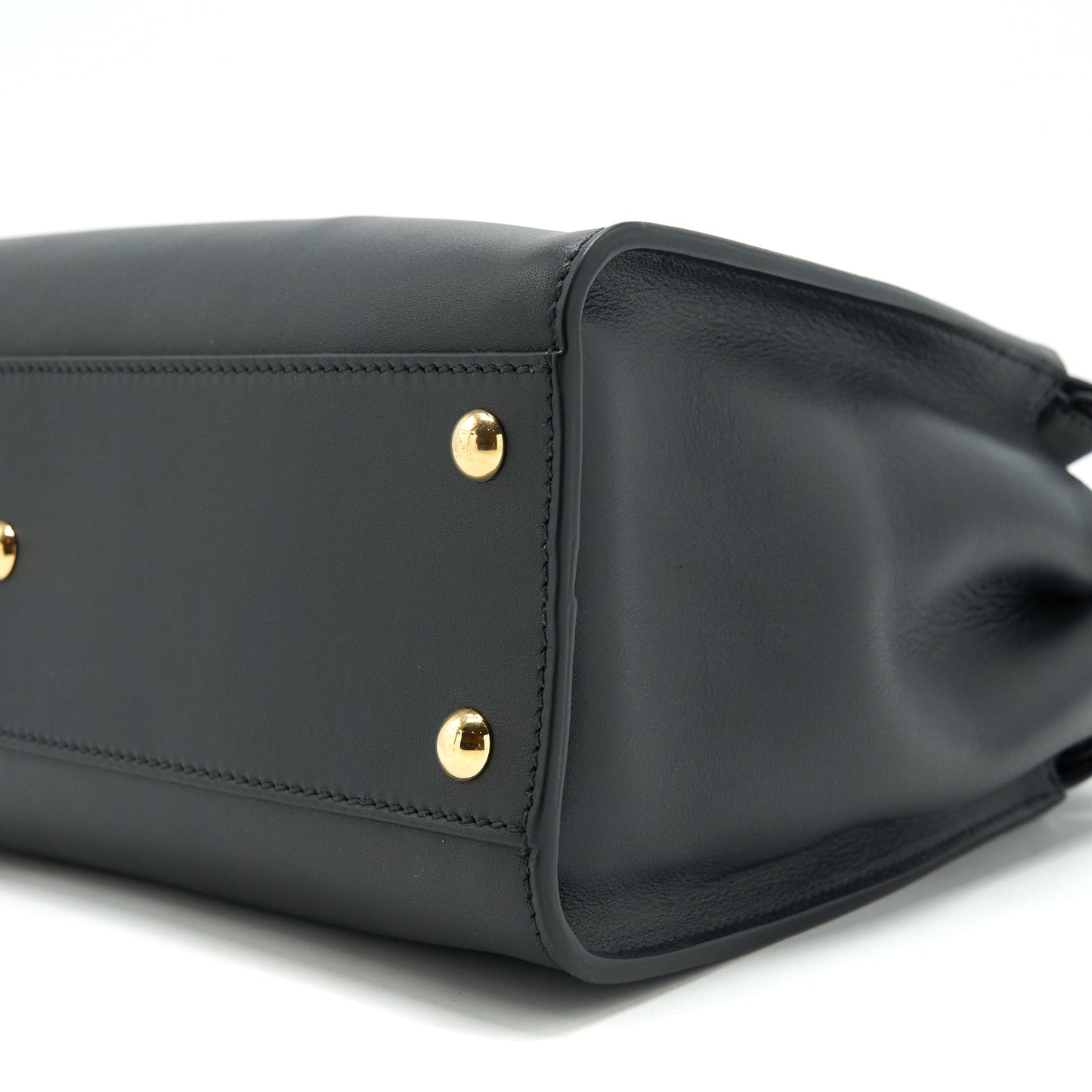 Fendi Medium Peekaboo Black Calfskin with Black/GHW