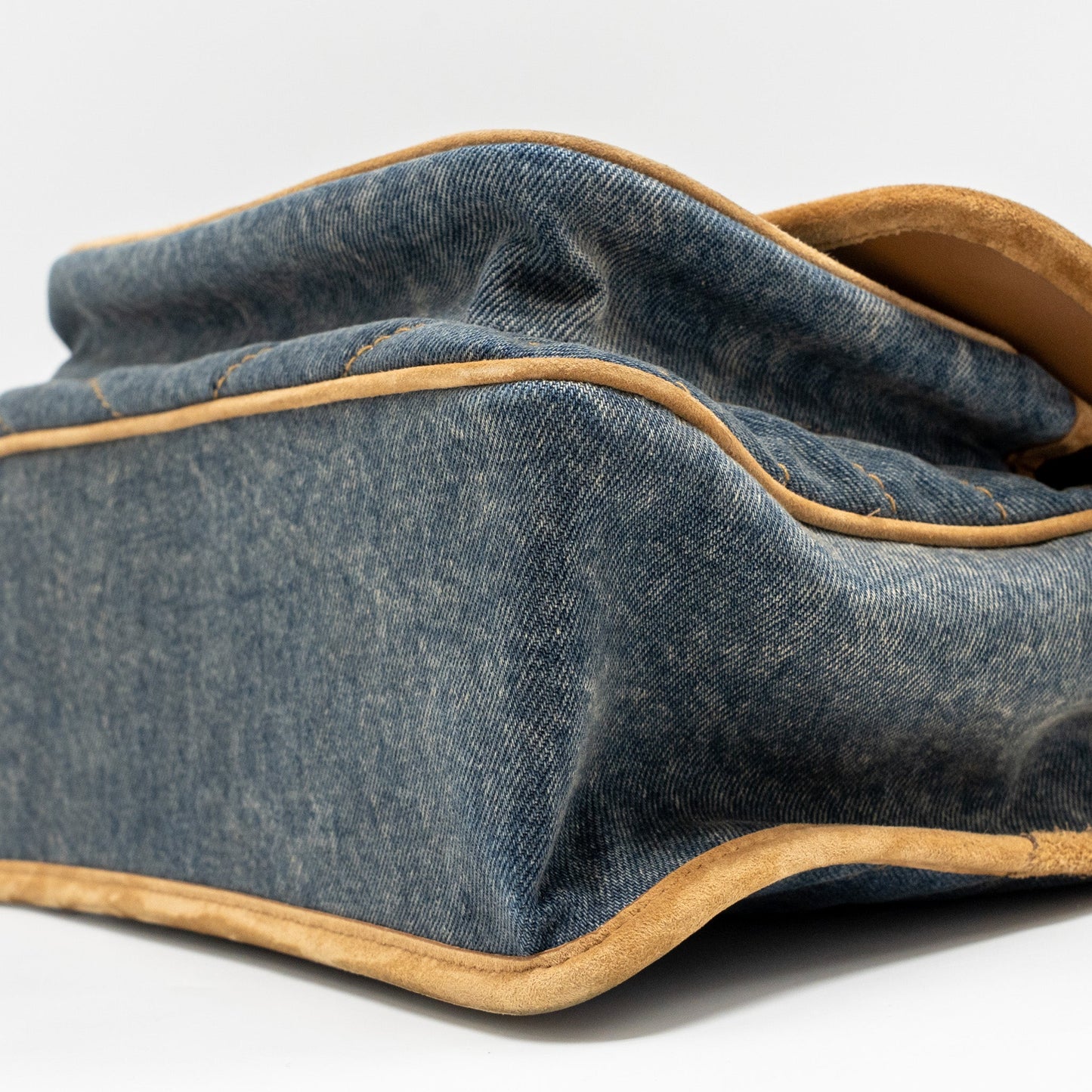 Saint Laurent/YSL Niki Shoulder bag Denim Blue/ CINNAMON GHW