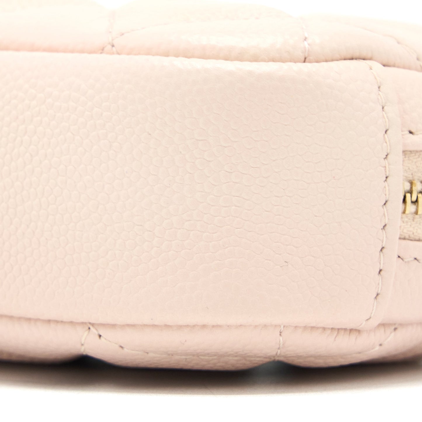 Chanel 21C Small Cosmetic Pouch Caviar Rose Clair LGHW