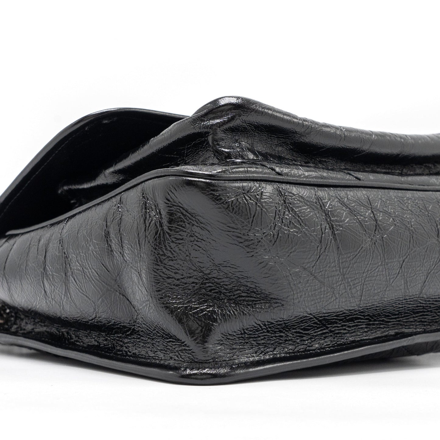 Saint Lauren medium niki calfskin black Ruthenium hardware