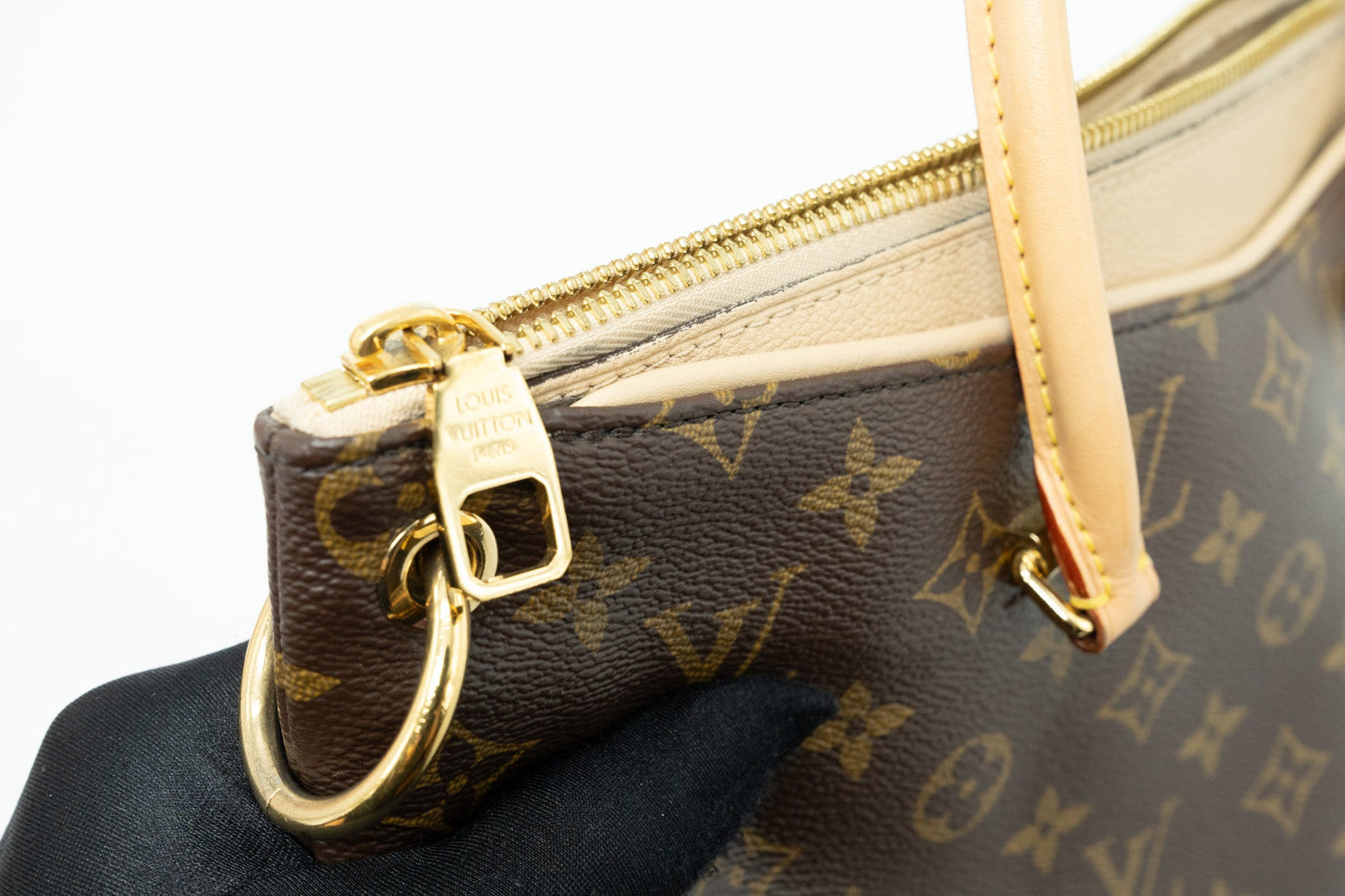 Louis Vuitton Pallas Dune tote bag monogram canvas / beige GHW