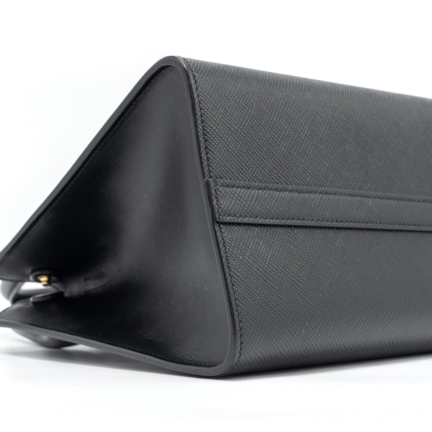 Prada Small Monochrome tote bag Saffiano calfskin black GHW